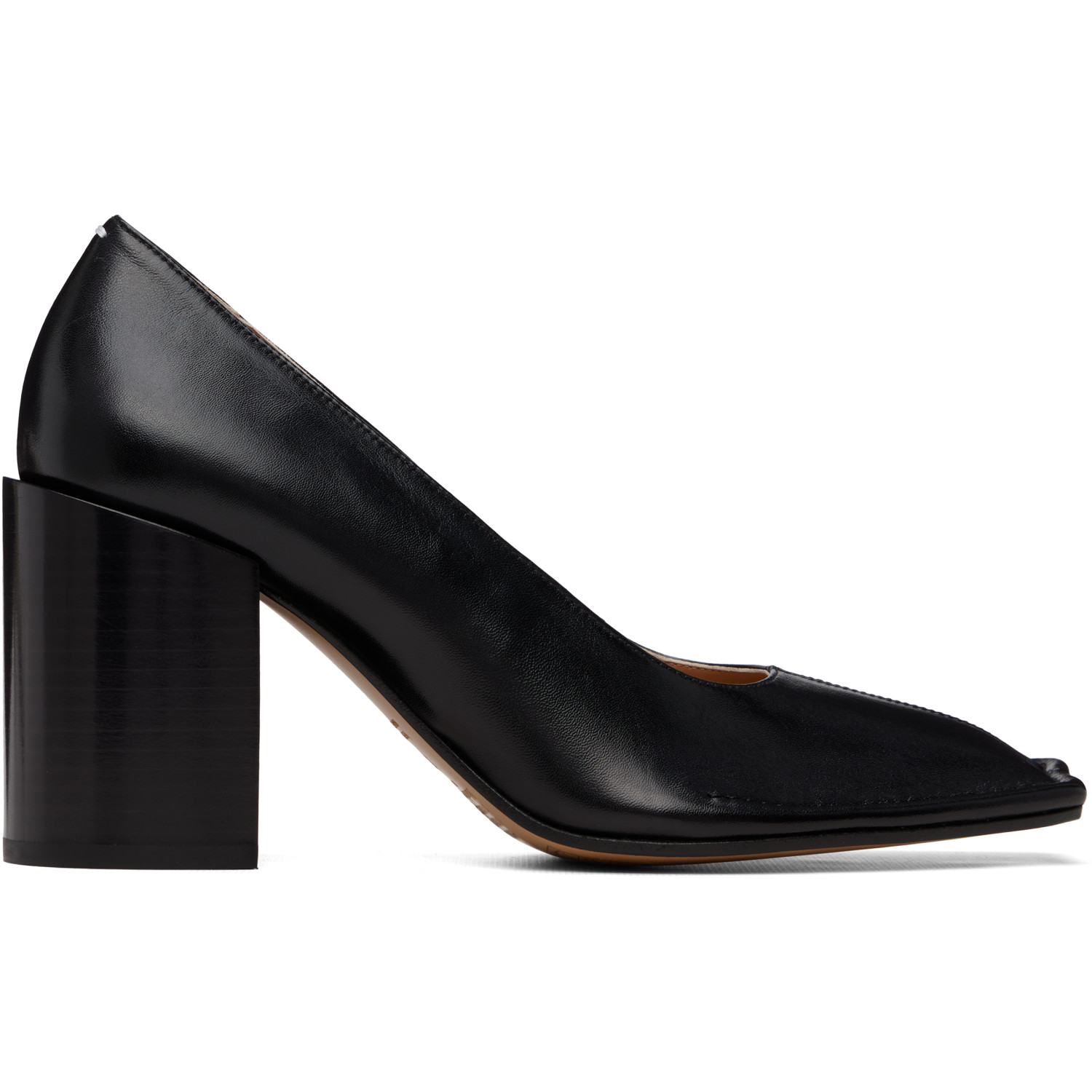 Maison Margiela Black Piped Heels