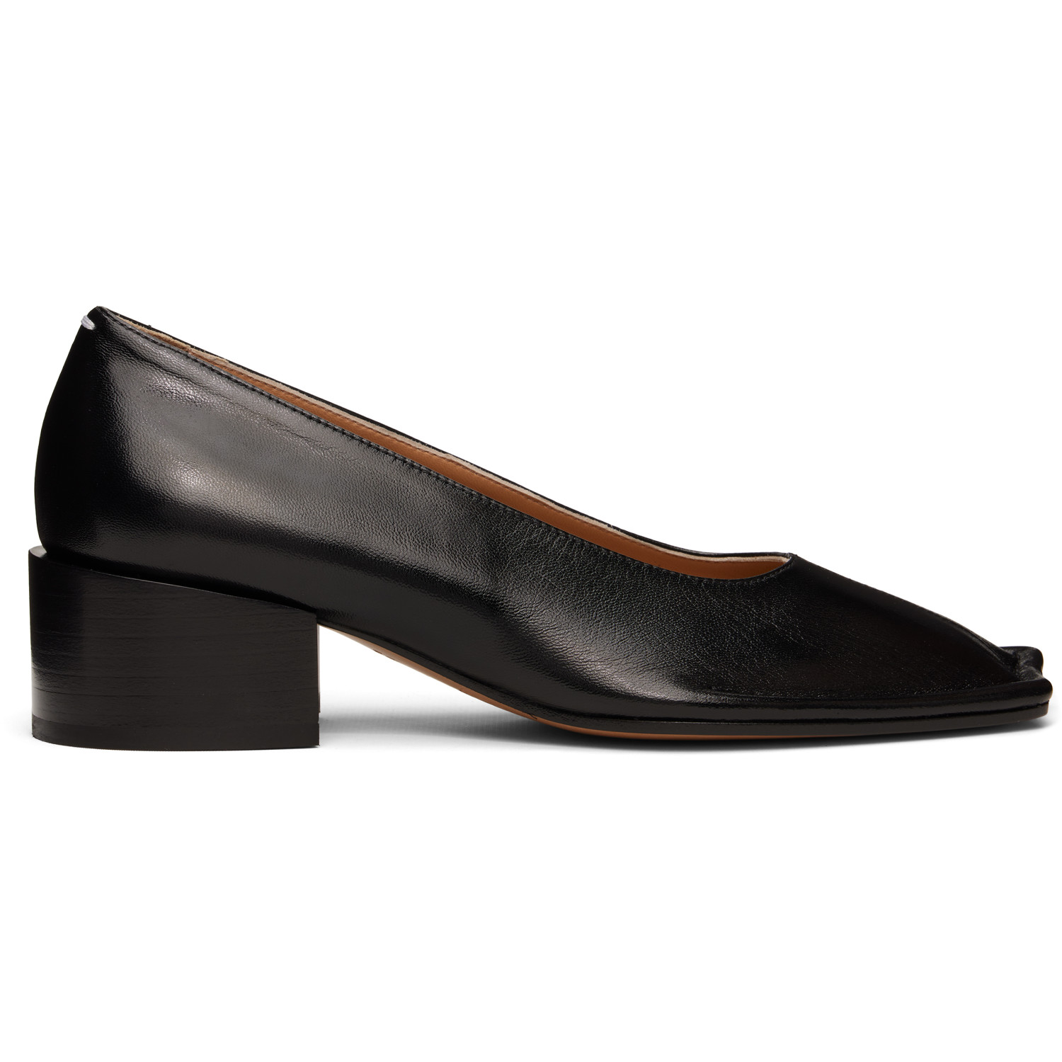 Maison Margiela Black Piped Pump Heels