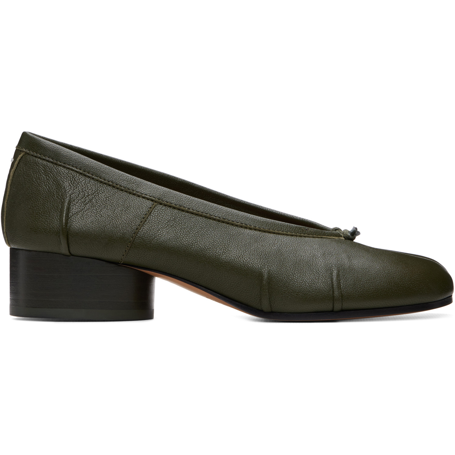 Maison Margiela Green Tabi Ballerina Heels