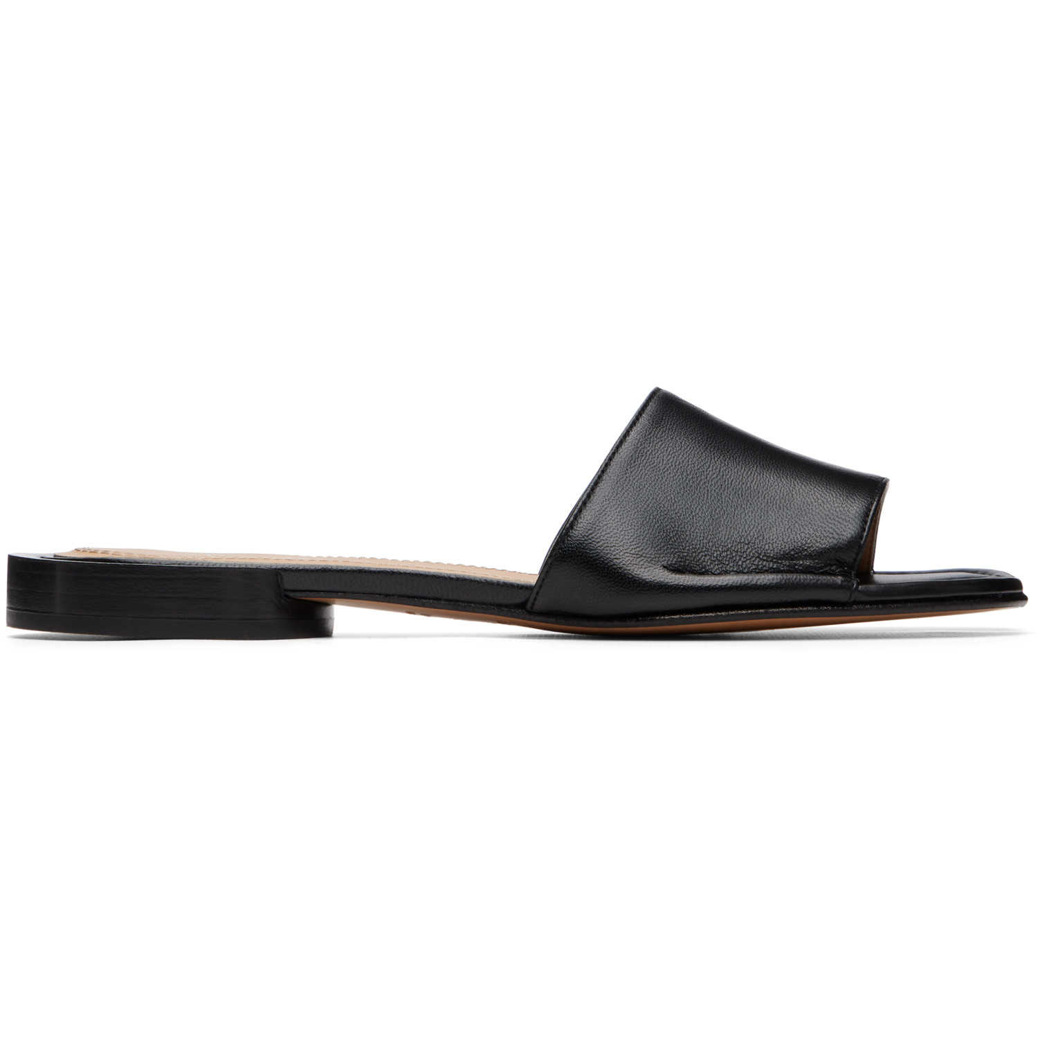 Maison Margiela Black Tabi Flat Mule Sandals