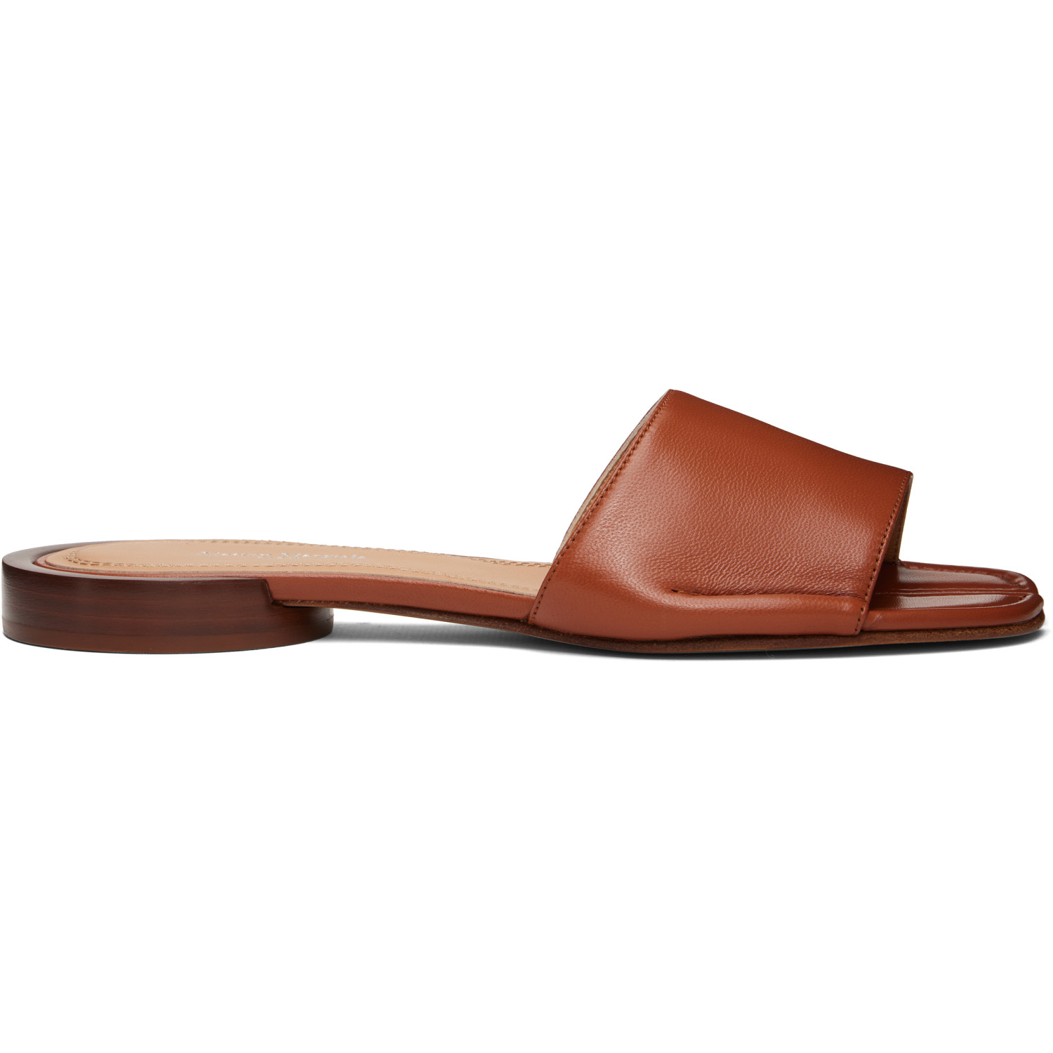 Maison Margiela Tan Tabi Flat Mule Sandals