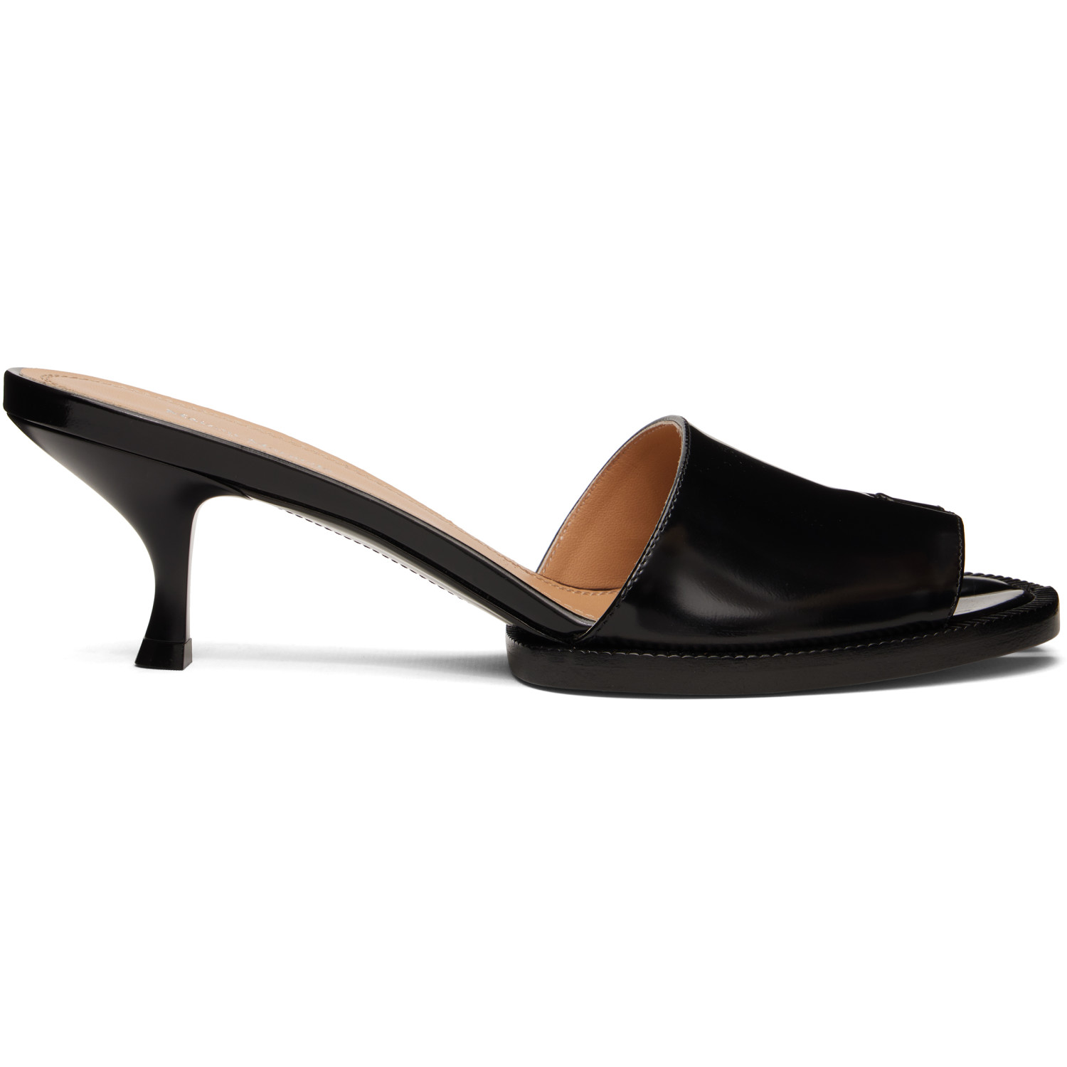 Maison Margiela Black Tabi City Heeled Sandals