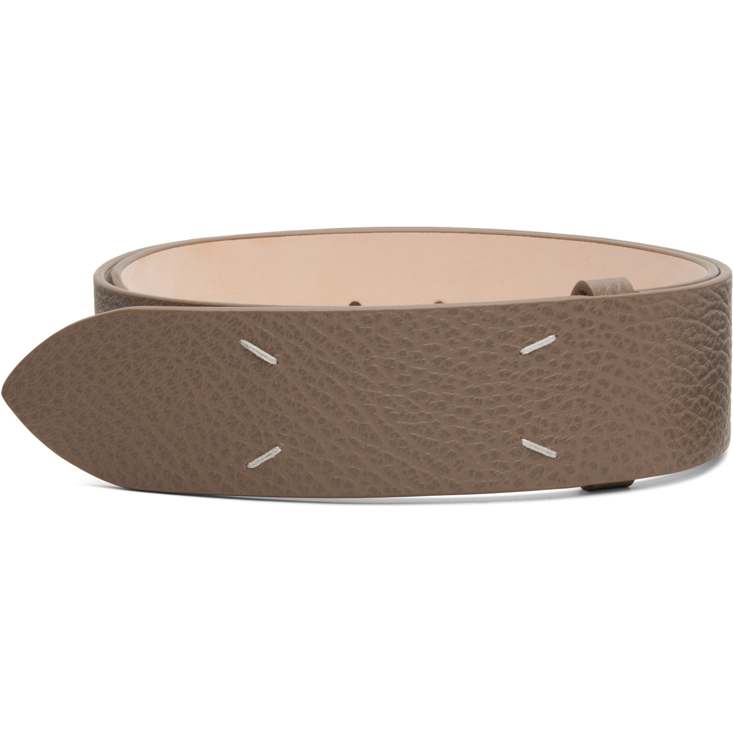Maison Margiela Taupe Calfskin 45 Belt