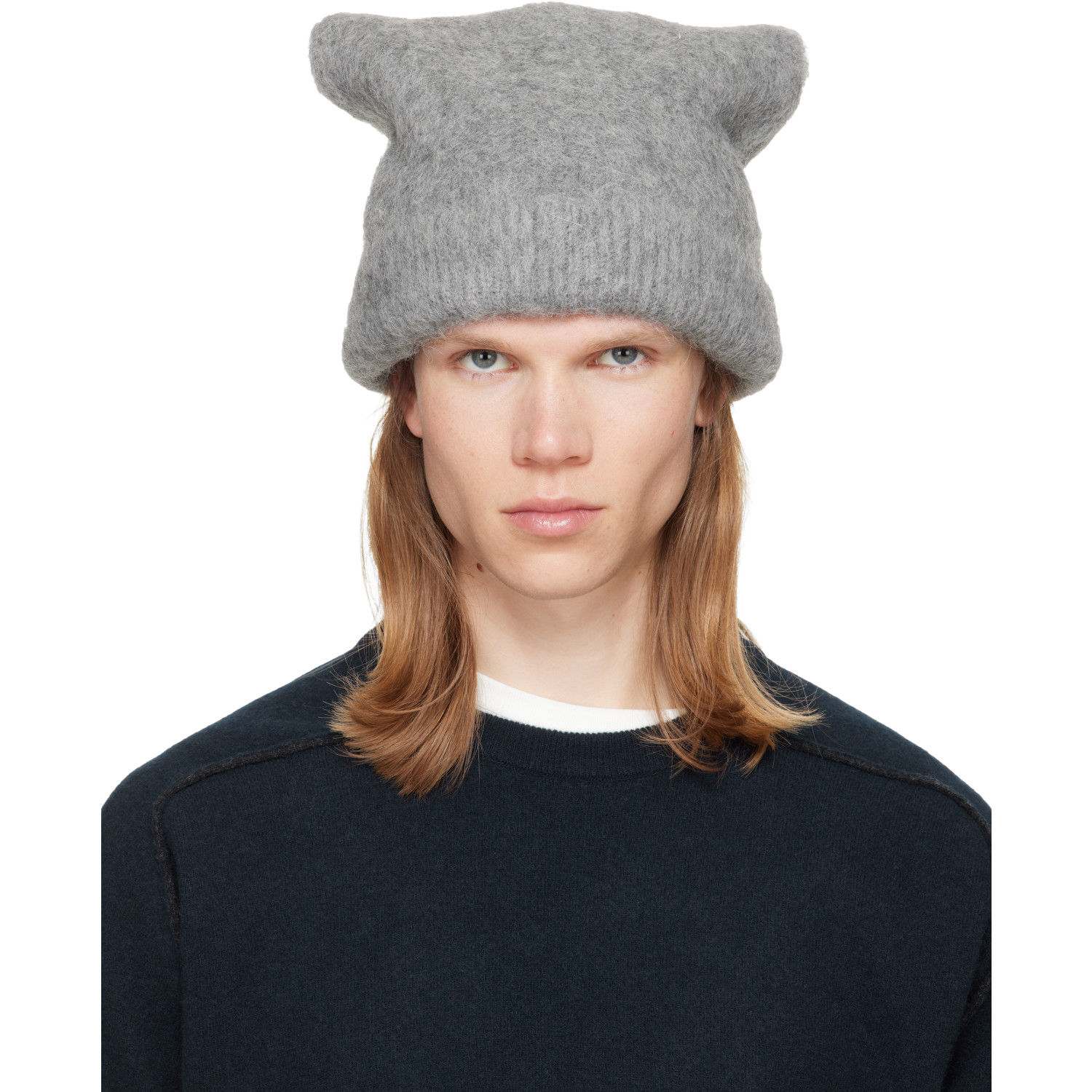 Maison Margiela Gray Wool Beanie