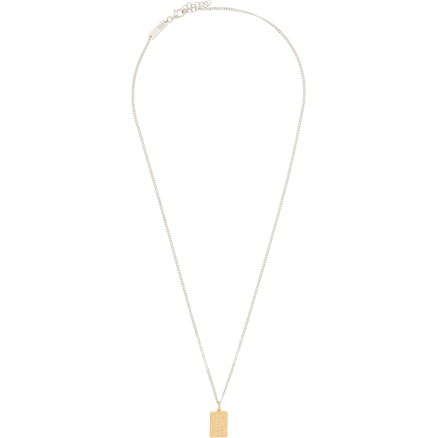 Maison Margiela Numeric Diamond Pendant Necklace