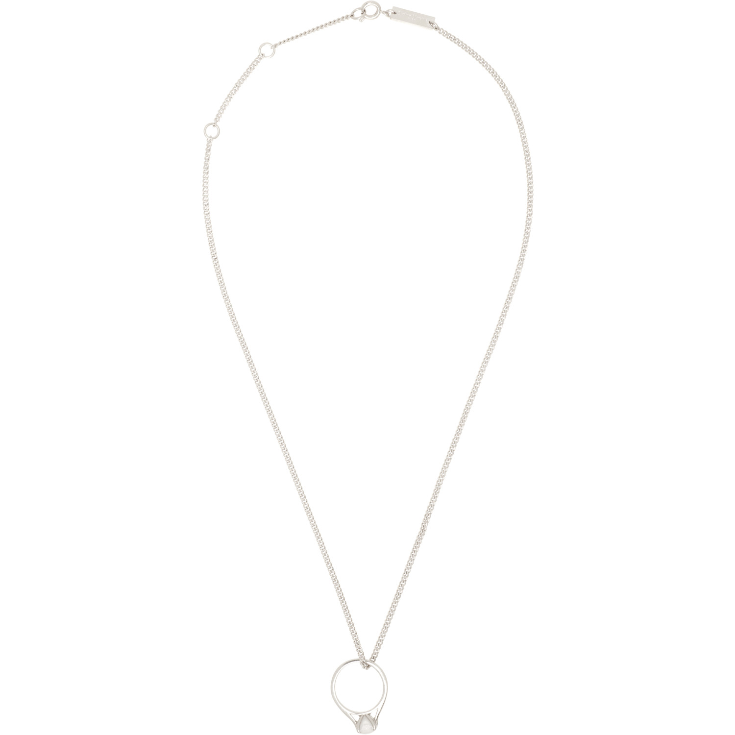 Maison Margiela Antiqued Wax Solitaire Necklace