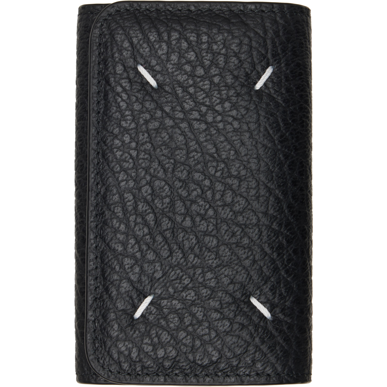 Maison Margiela Black Four Stitches Key Case