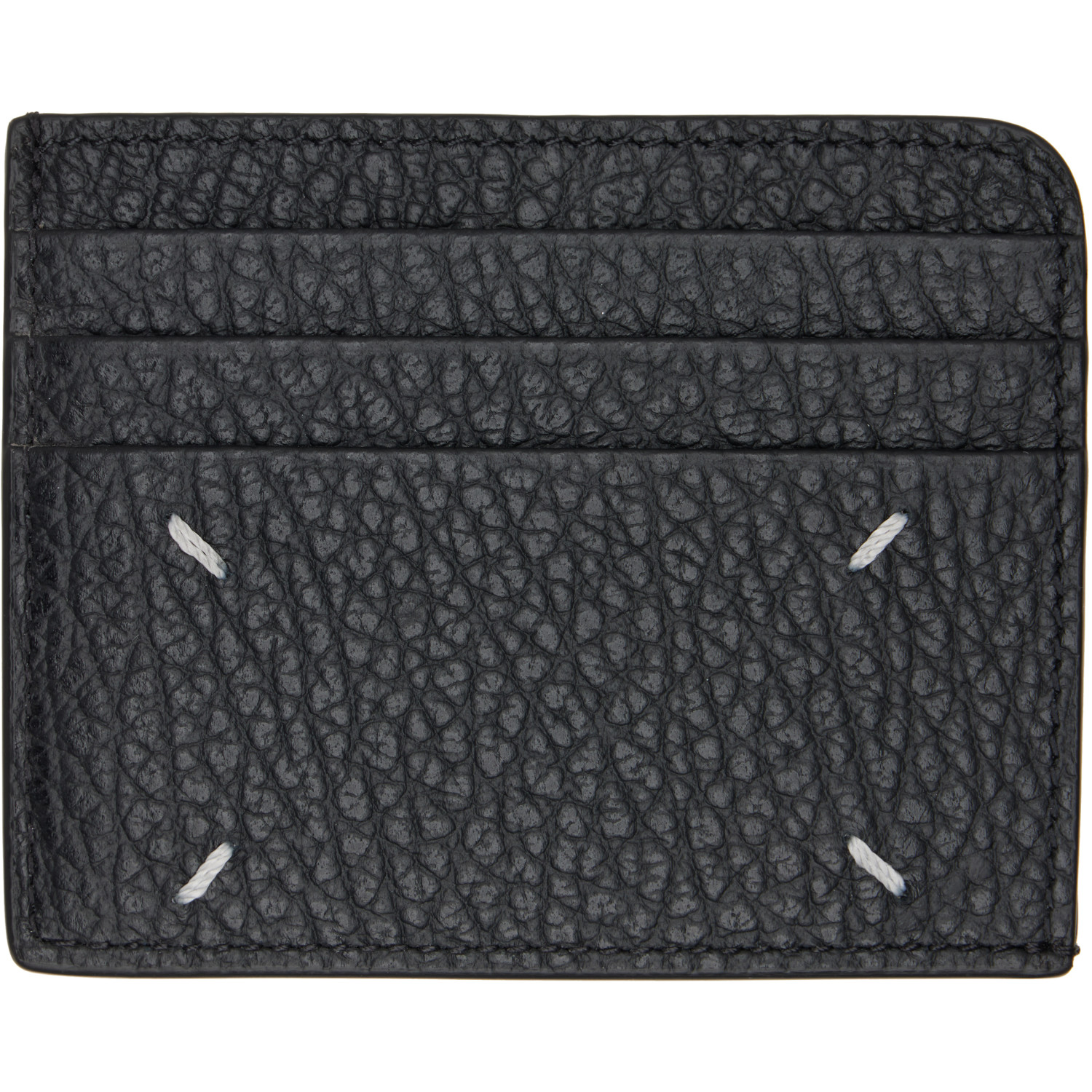 Maison Margiela Black Four Stitches Card Holder
