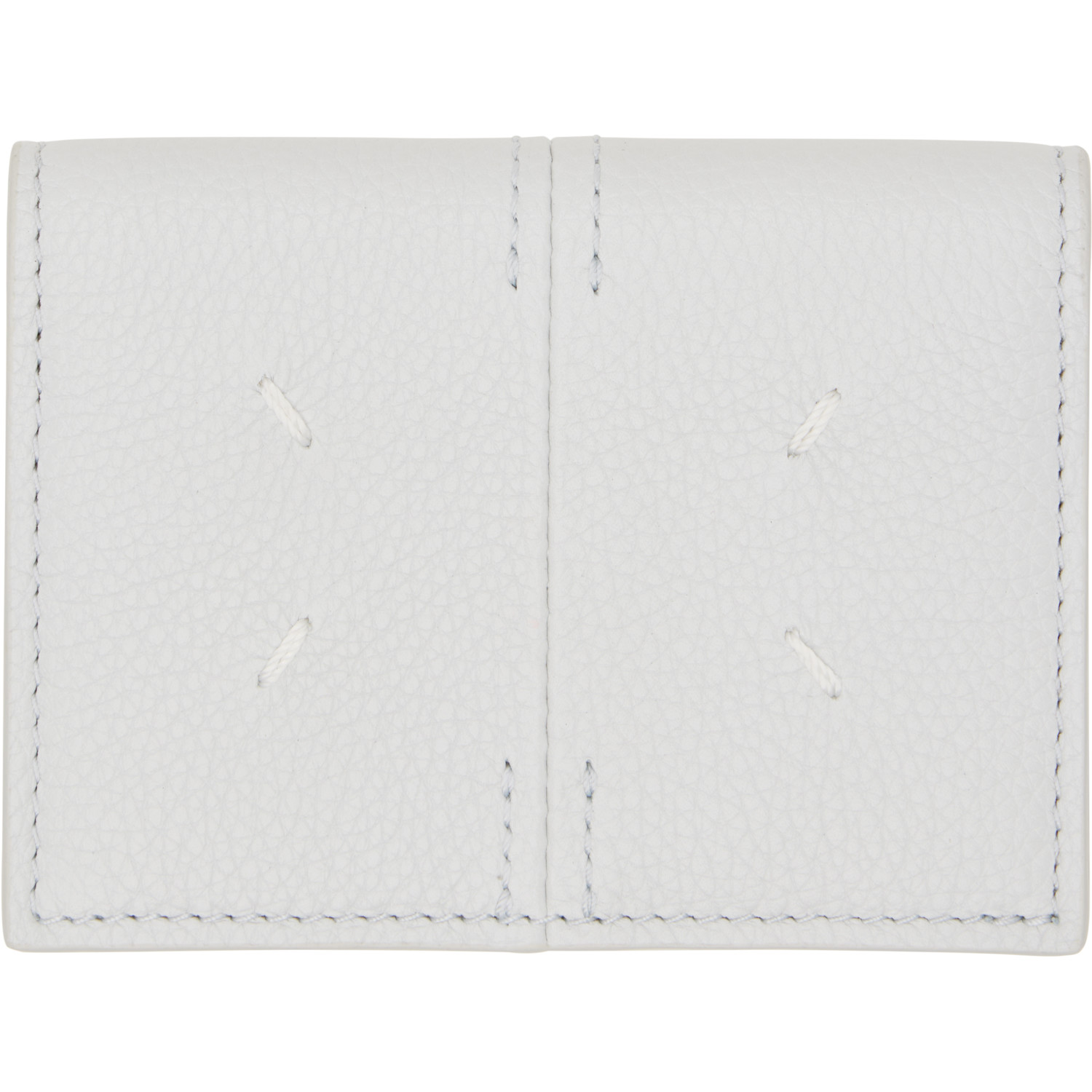 Maison Margiela Gray Leather Card Holder