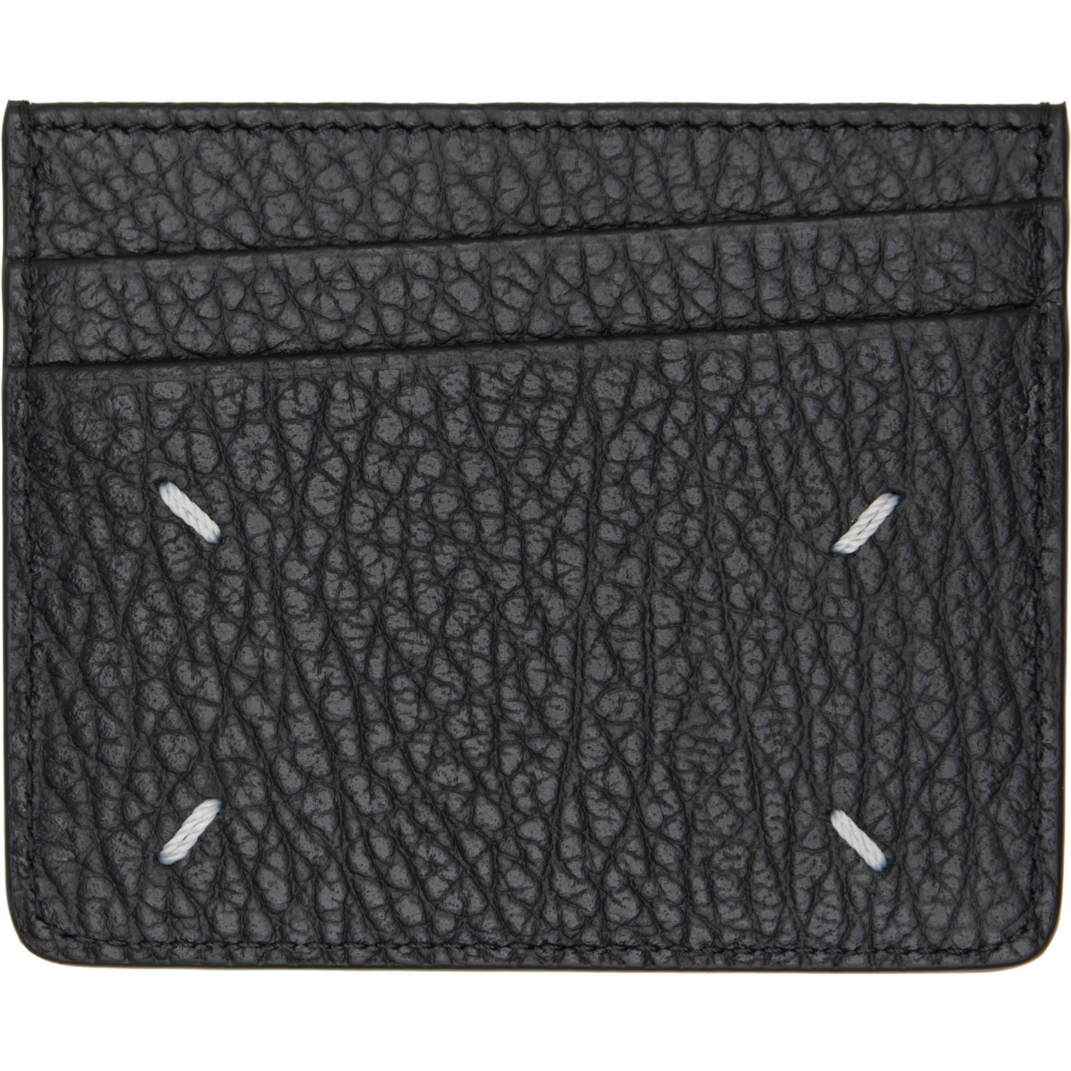 Maison Margiela Black Four Stitches Card Holder
