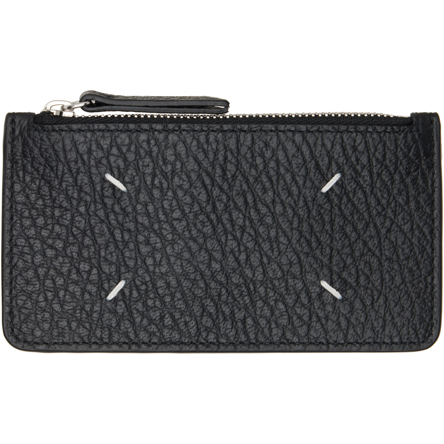 Maison Margiela Black Four Stitches Card Holder