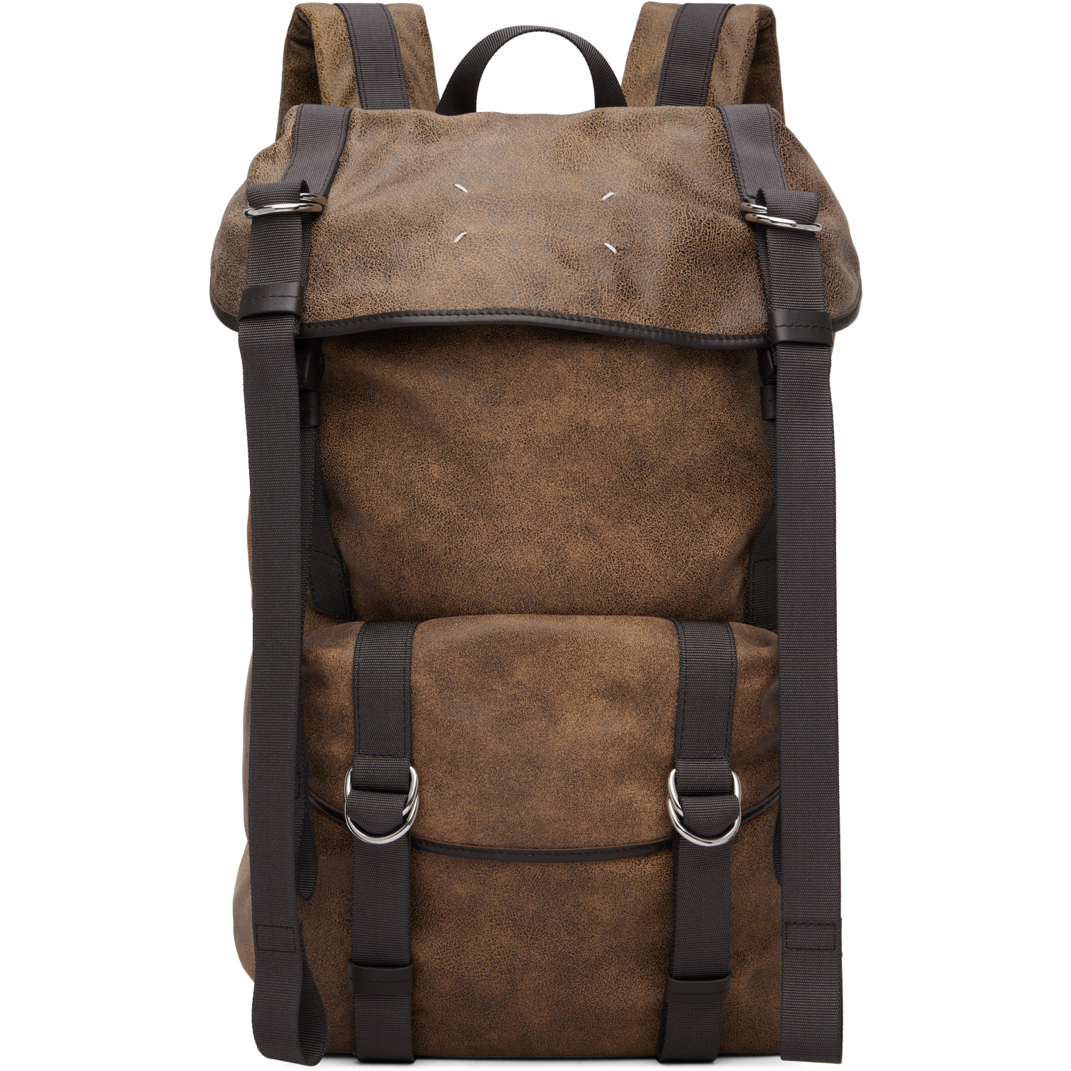 Maison Margiela Brown High Tech Medium Backpack