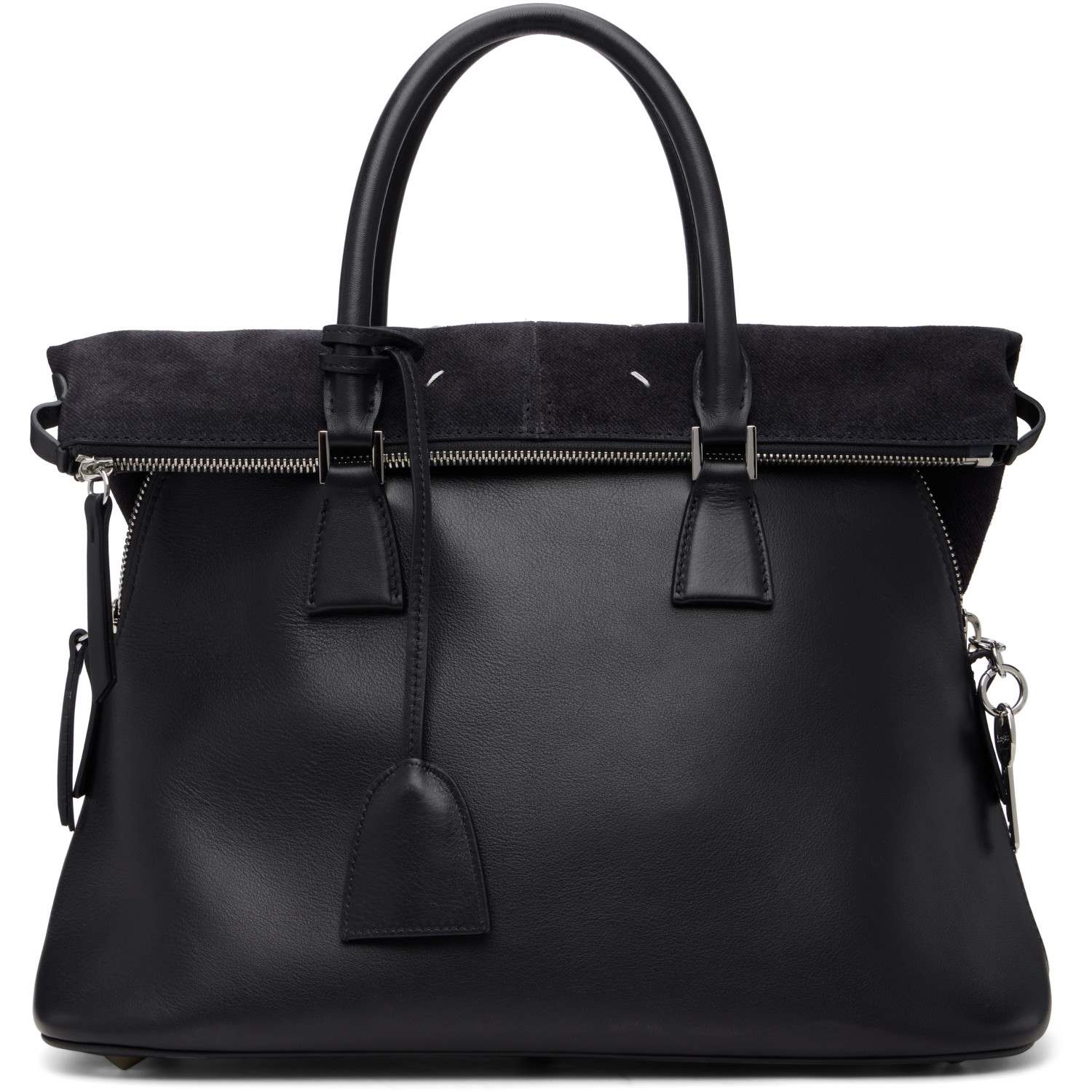 Maison Margiela Black 5AC Soft Medium Tote