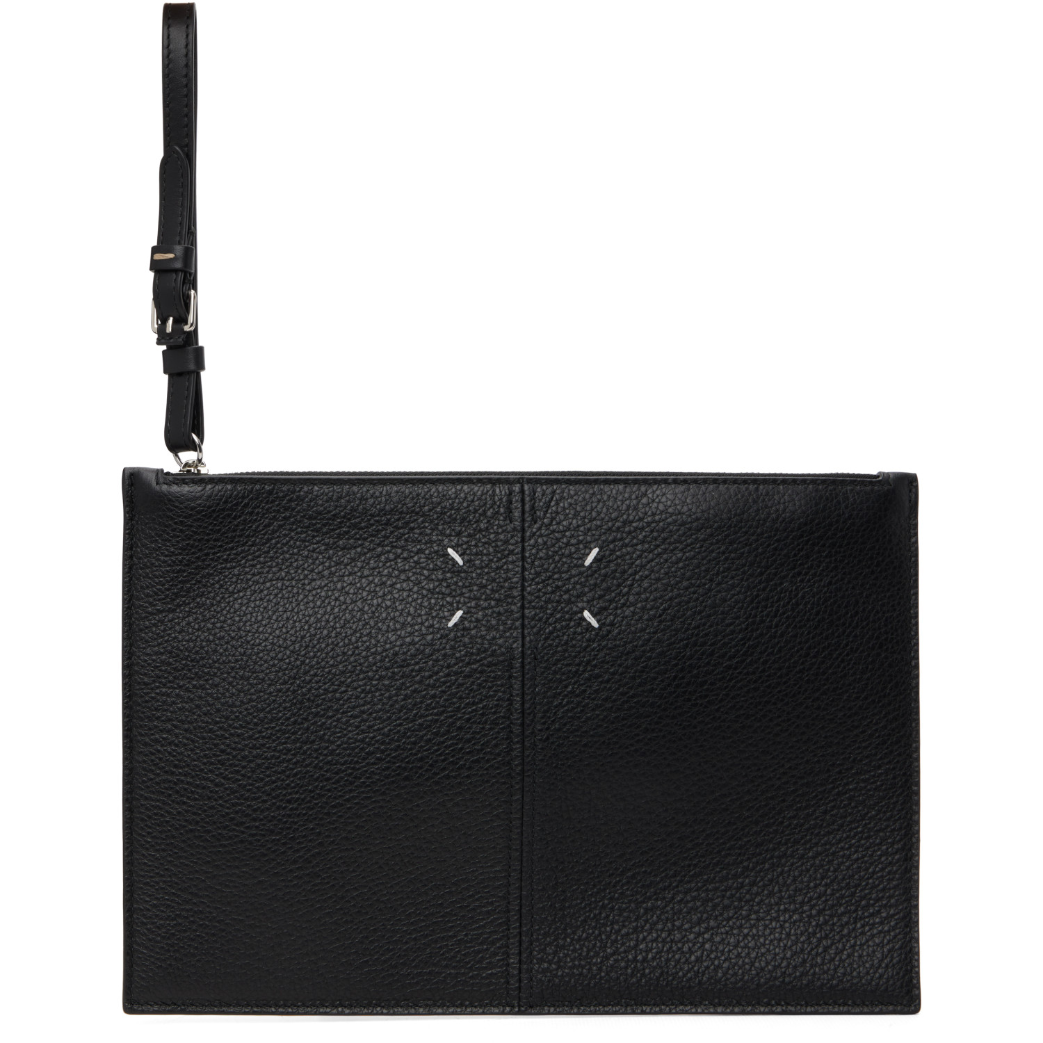 Maison Margiela Black Calfskin Pouch