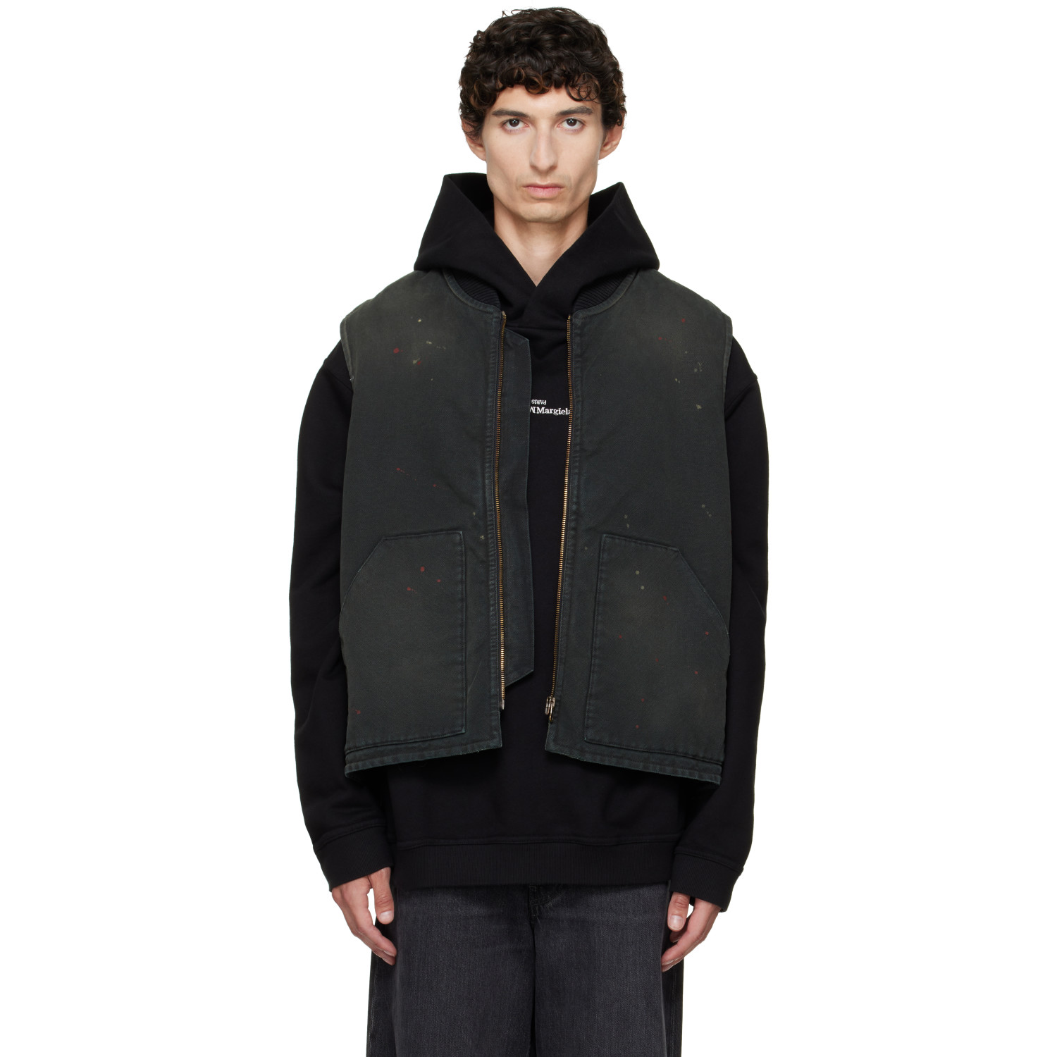 Maison Margiela Black Workwear Vest