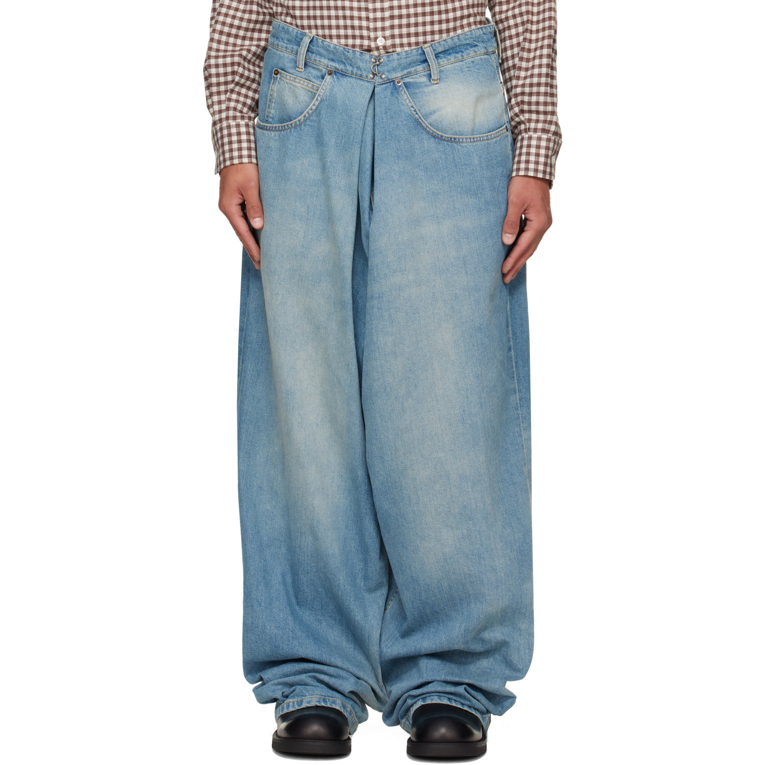 Maison Margiela Blue Wrap Jeans