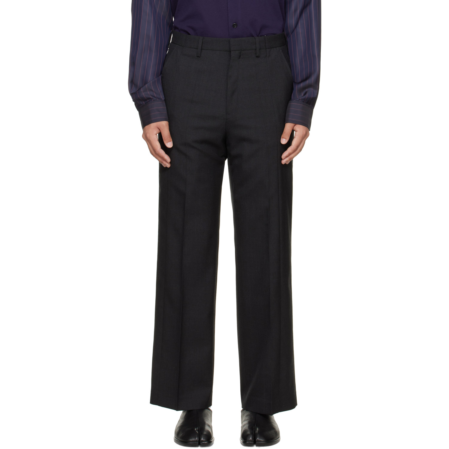 Maison Margiela Gray Regular Tailored Trousers