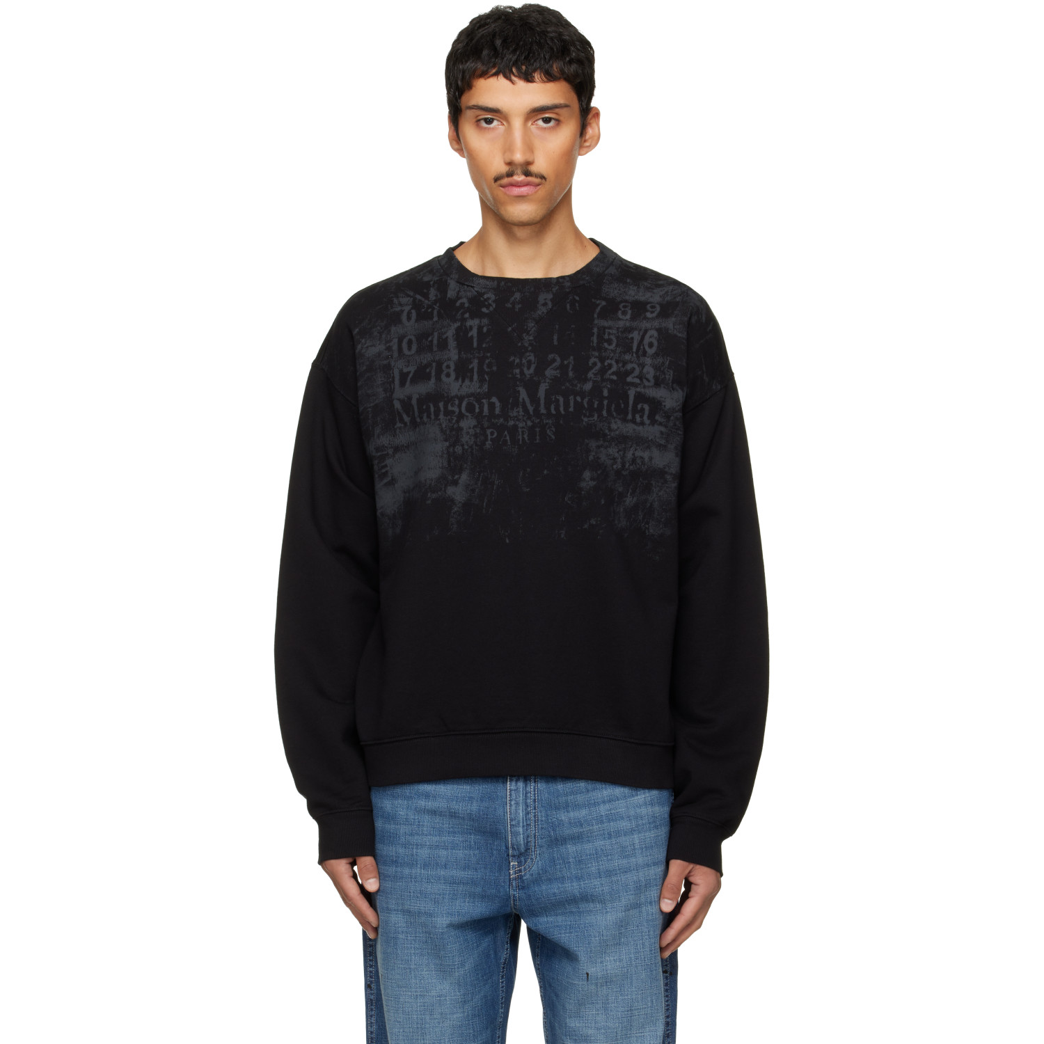 Maison Margiela Black Number Sweatshirt