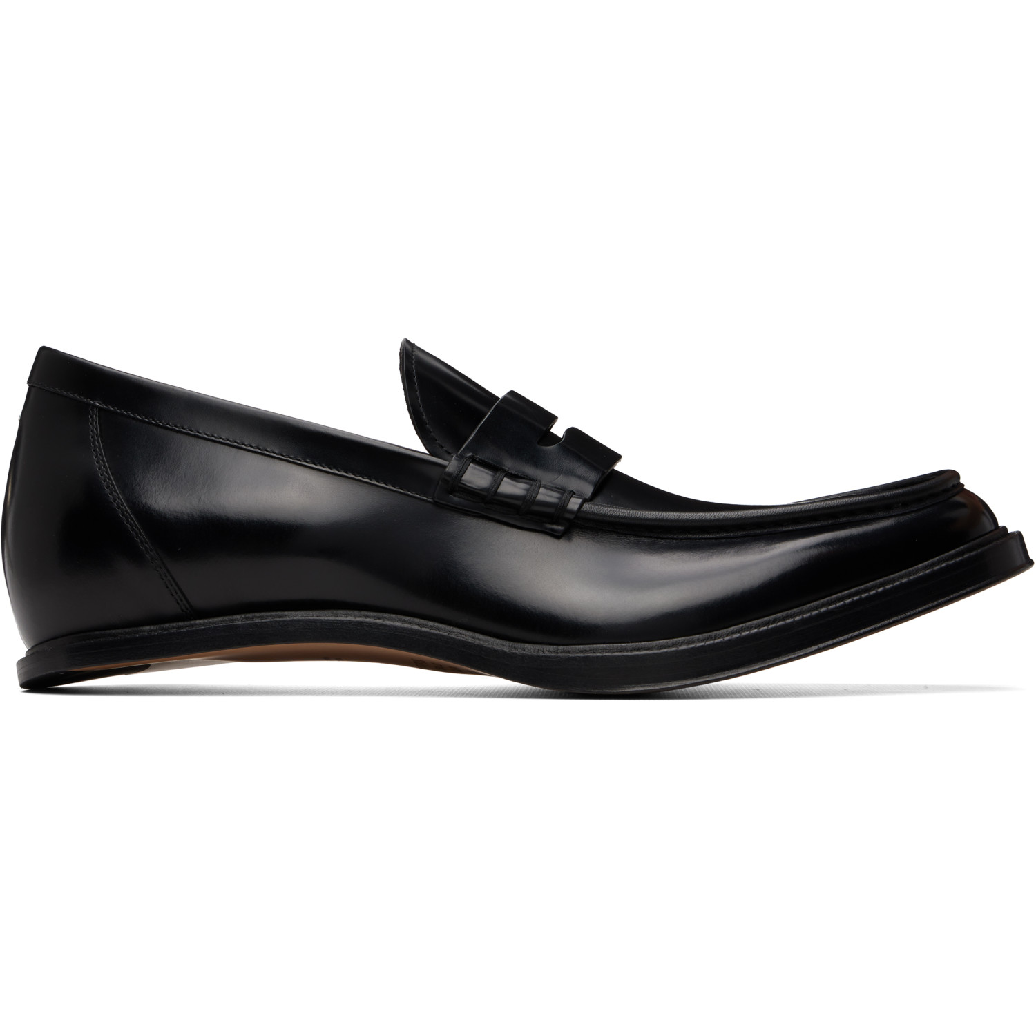 Maison Margiela Black Heel-less Loafers