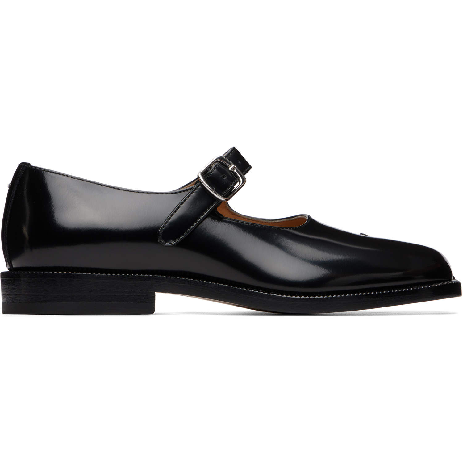Maison Margiela Black Tabi City Mary Jane Loafers