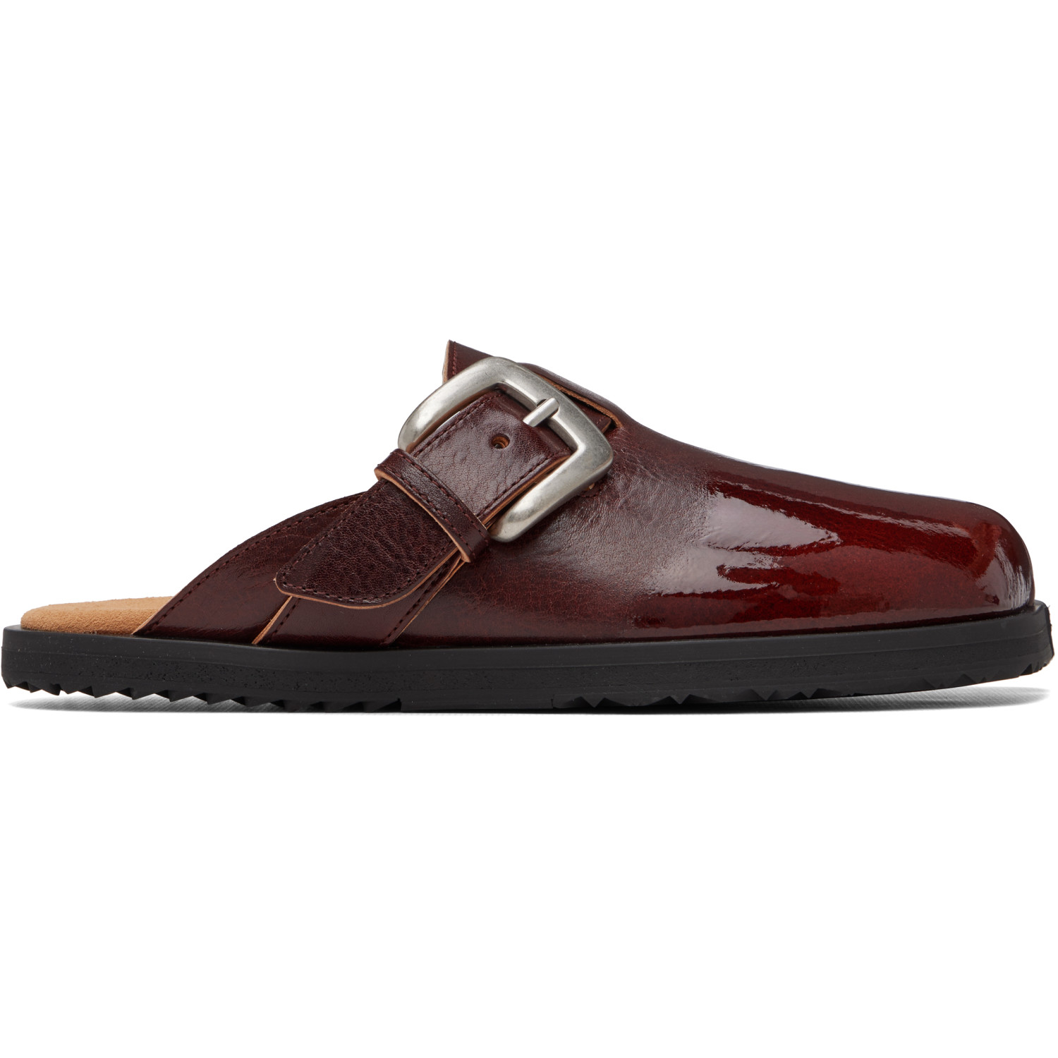 Maison Margiela Burgundy Tabi Daily Mule Loafers