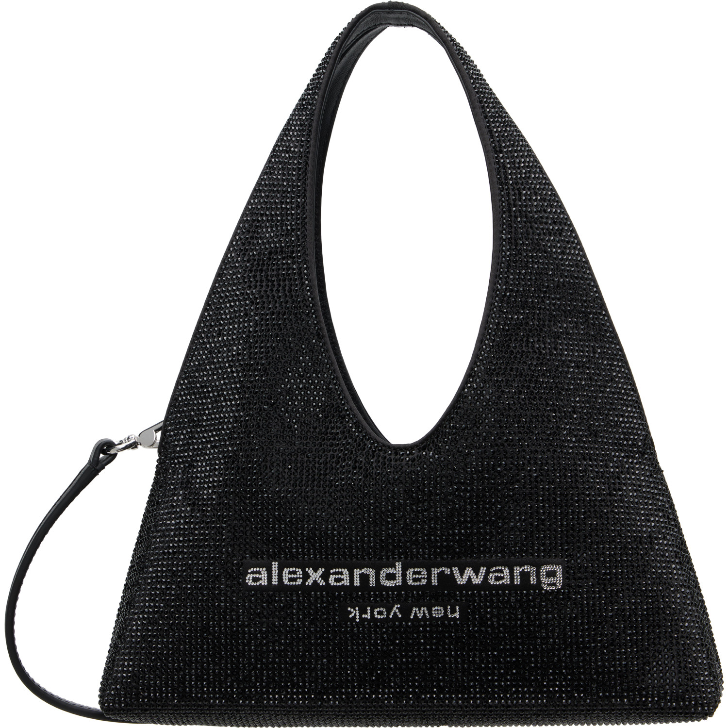 Alexander Wang Black Pike Crystal Mini Bag