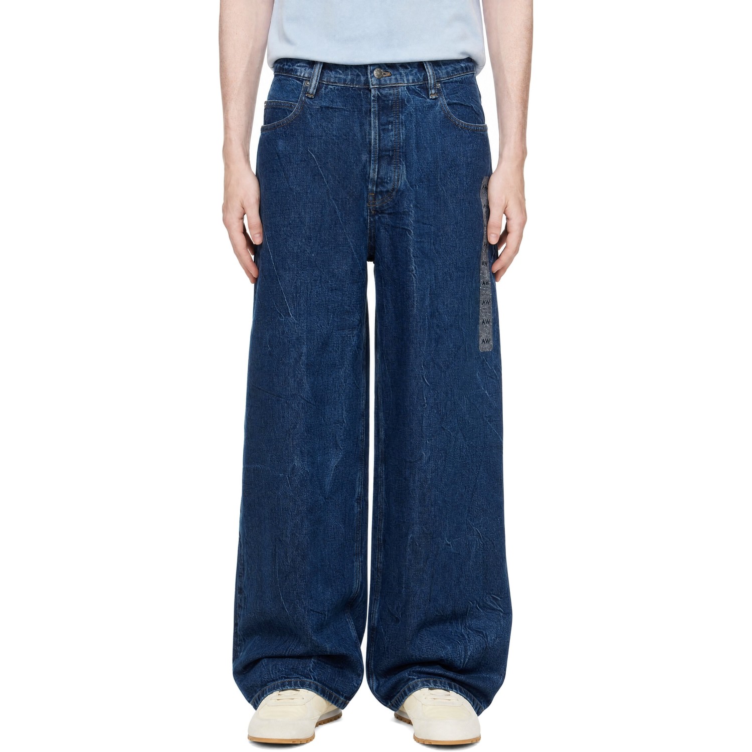Alexander Wang Blue Flasher Graphic Jeans