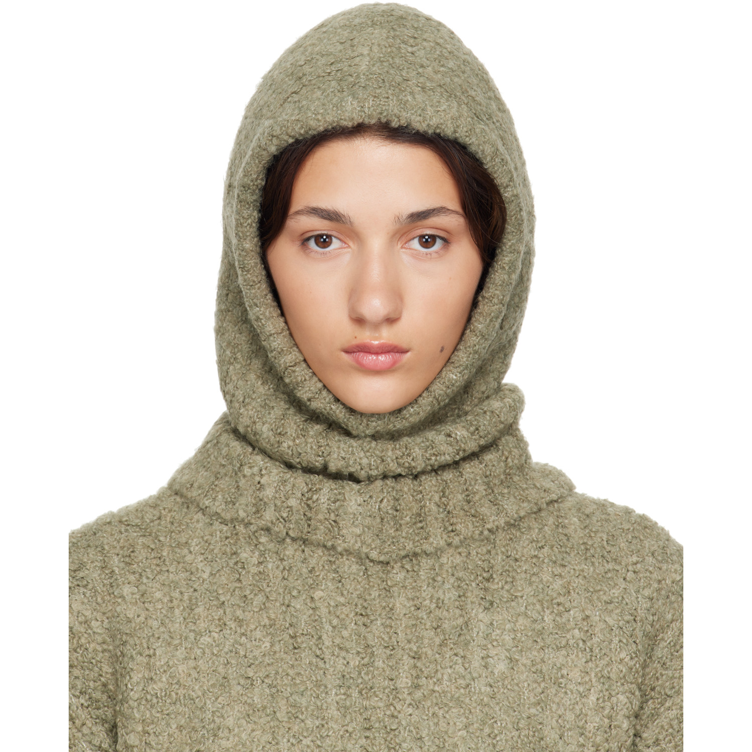 MM6 Maison Margiela Green Logo Balaclava