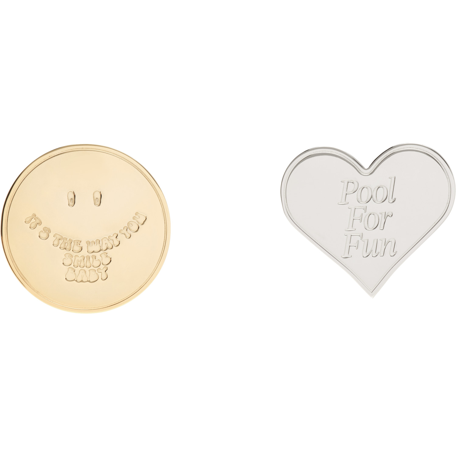 MM6 Maison Margiela Souvenir Sticker Two-Tone Earrings