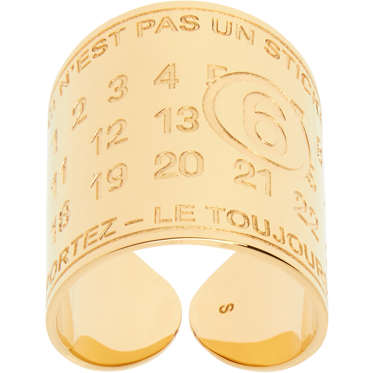 MM6 Maison Margiela Souvenir Sticker Band Ring