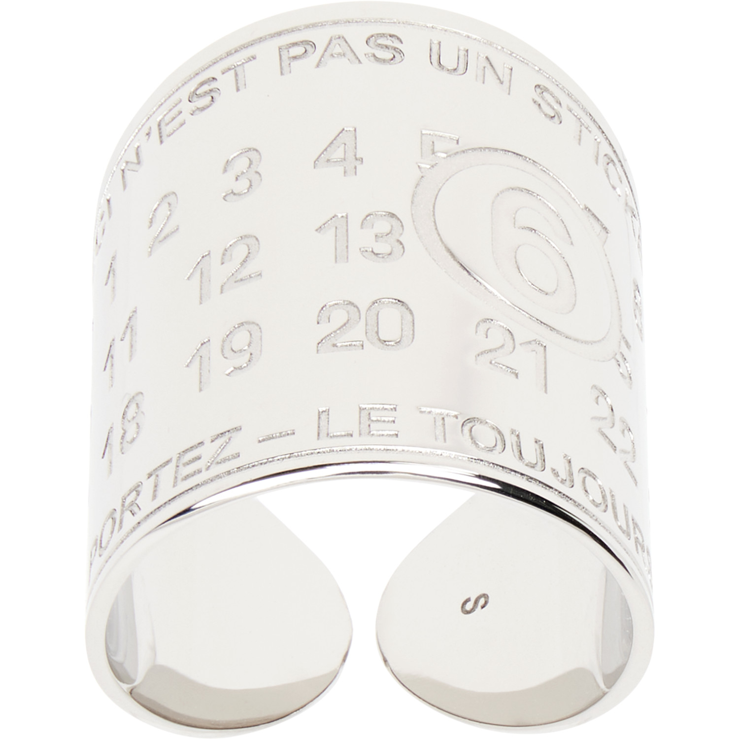 MM6 Maison Margiela Souvenir Sticker Band Ring
