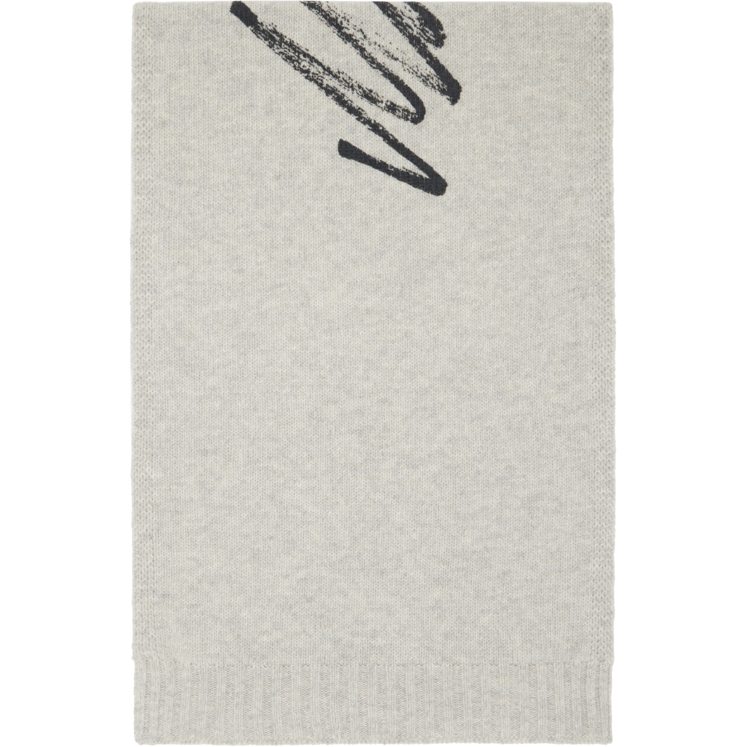 MM6 Maison Margiela Gray Signature Scarf