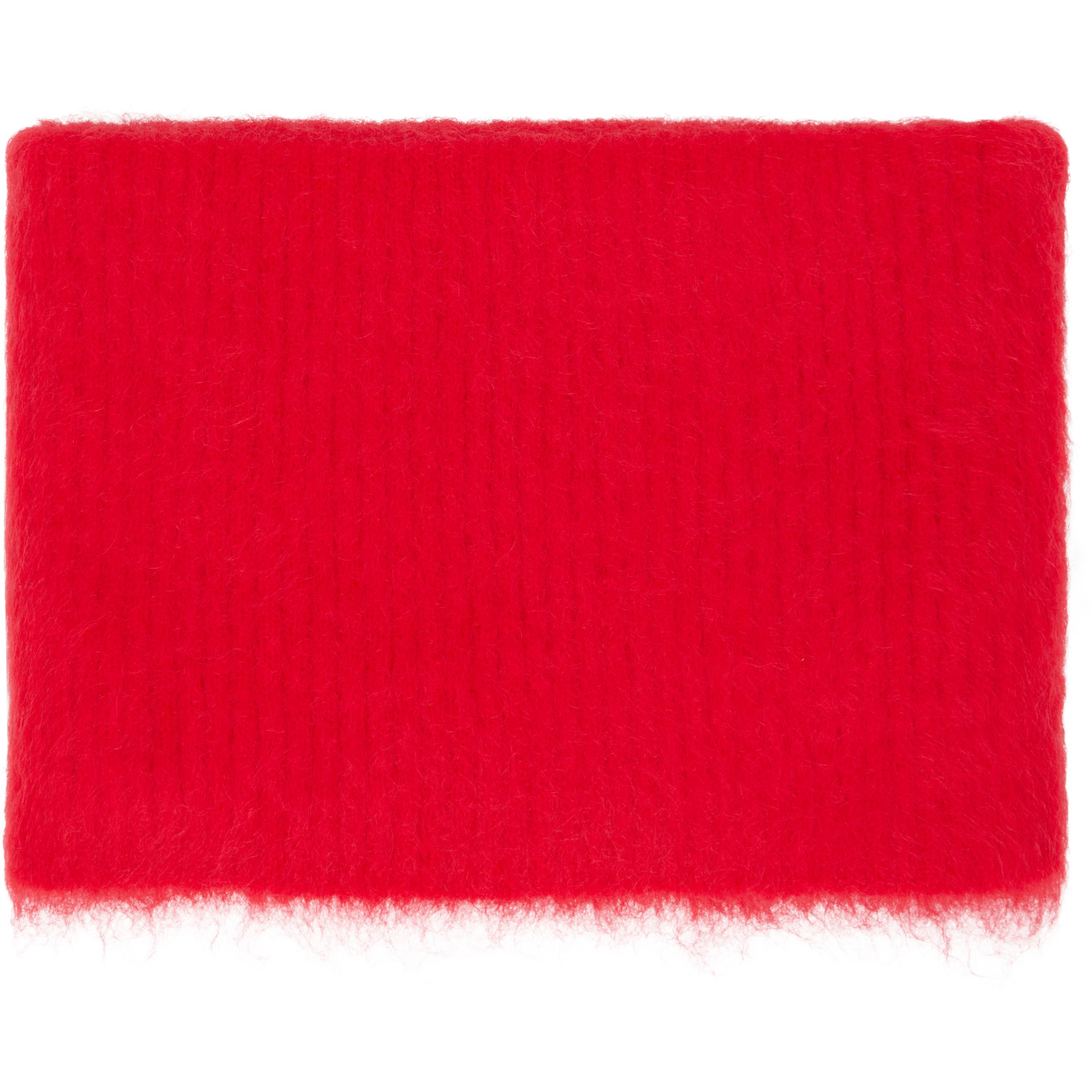 MM6 Maison Margiela Red Brushed Knit Neck Warmer