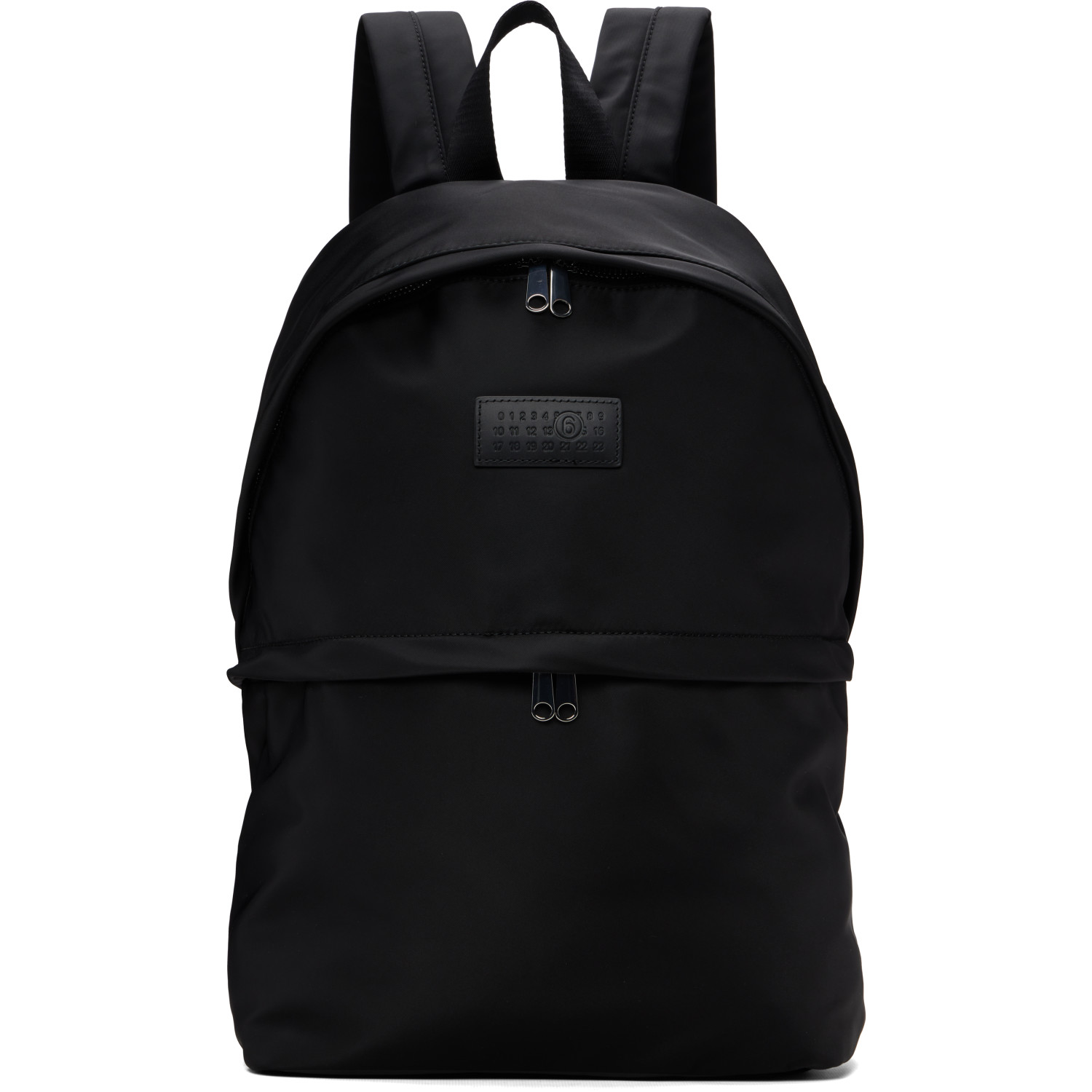 MM6 Maison Margiela Black Nylon Backpack