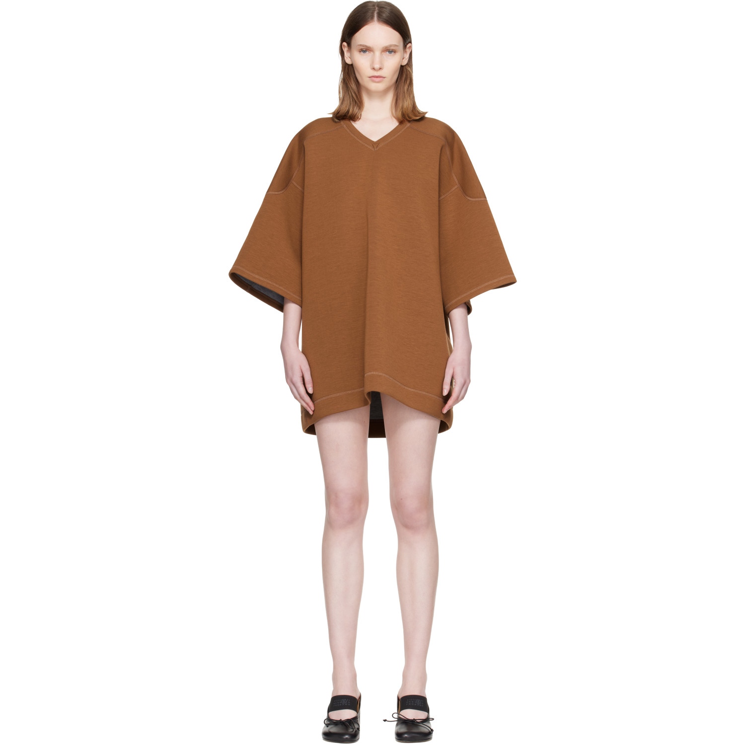 MM6 Maison Margiela Brown Neoprene Mindress