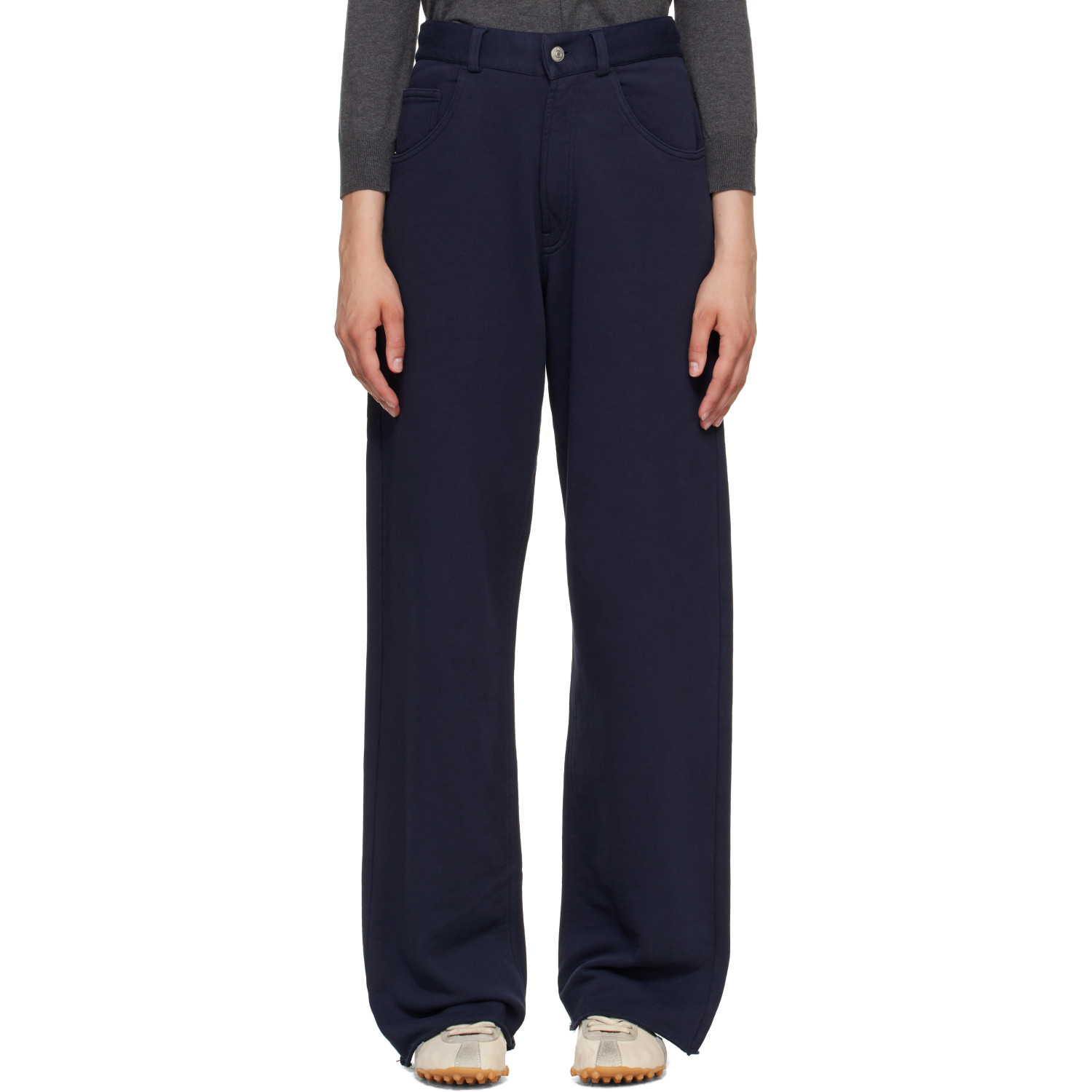 MM6 Maison Margiela Black Cotton Lounge Pants