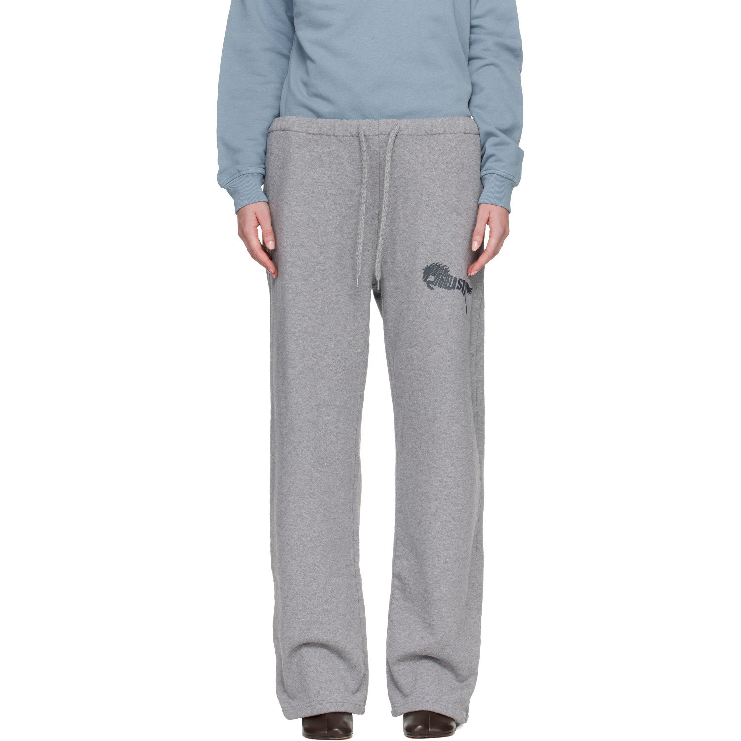 MM6 Maison Margiela Gray Cotton Sweatpants