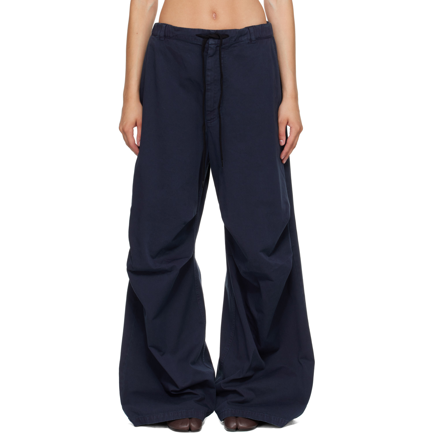 MM6 Maison Margiela Navy Overdyed Trousers