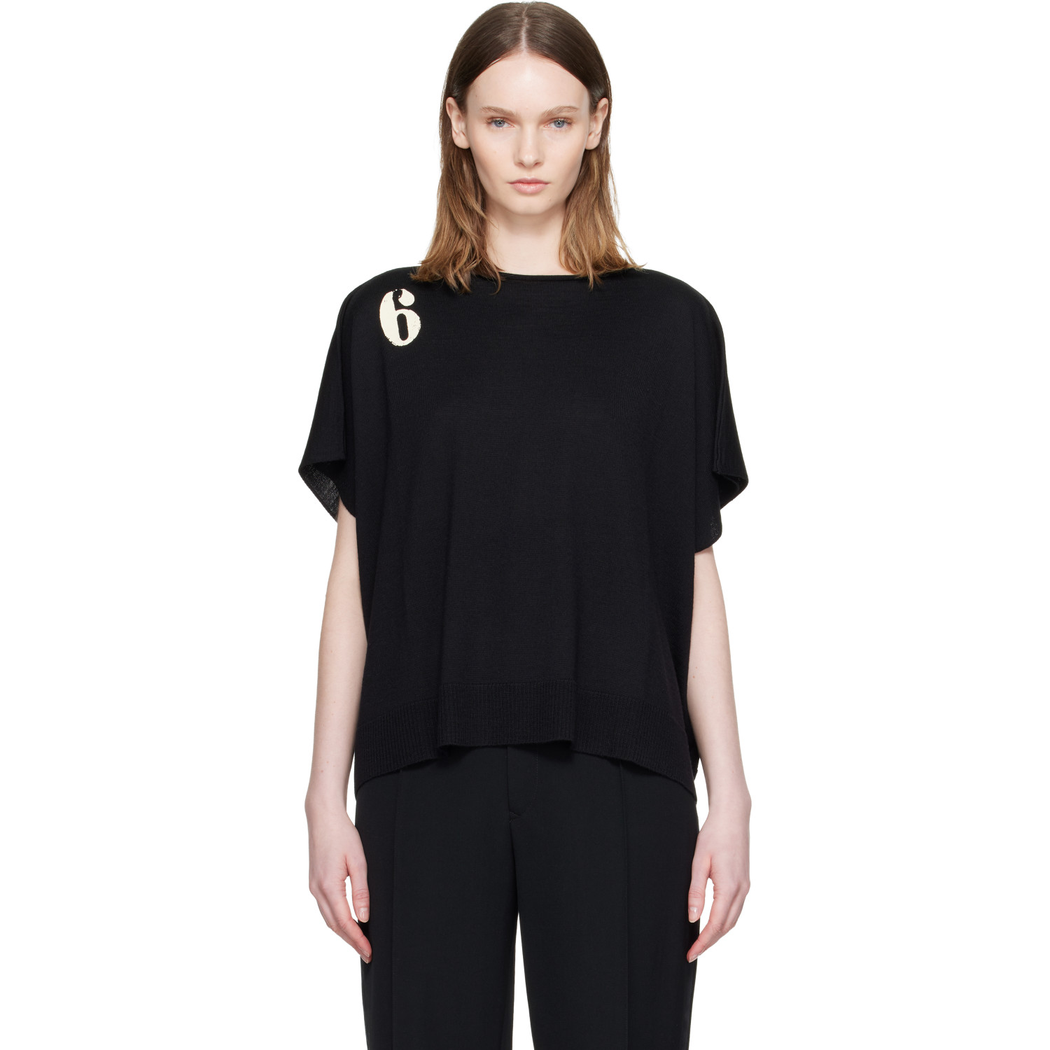 MM6 Maison Margiela Black '6' Top