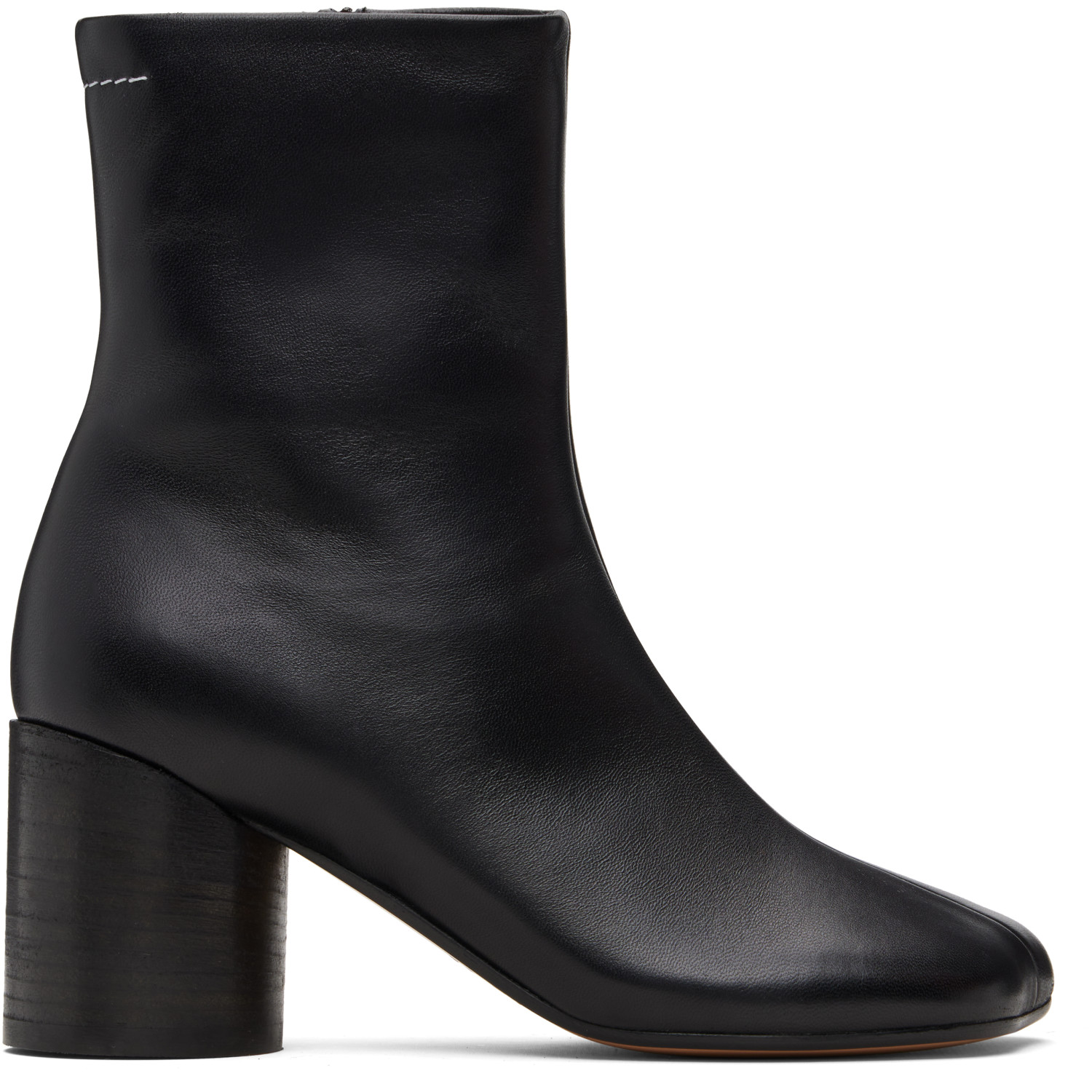 MM6 Maison Margiela Black Anatomic Ankle Boots
