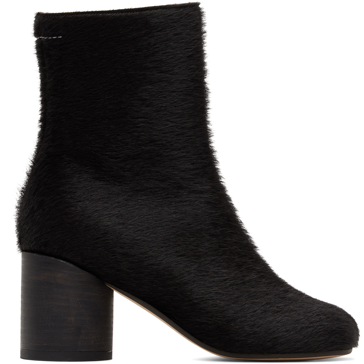 MM6 Maison Margiela Brown Anatomic Ankle Boots