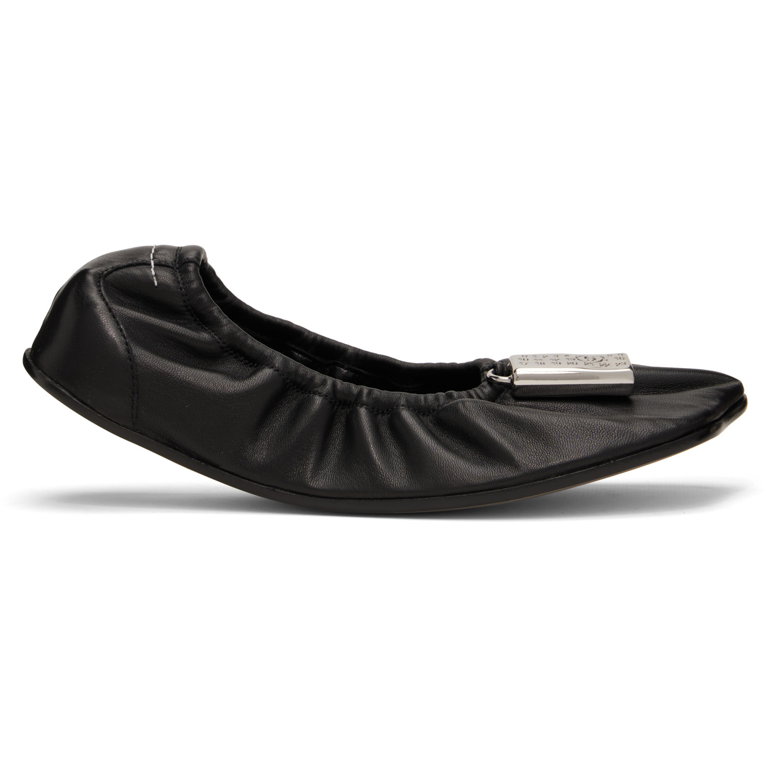MM6 Maison Margiela Black Numeric Anatomic Ballerina Flats