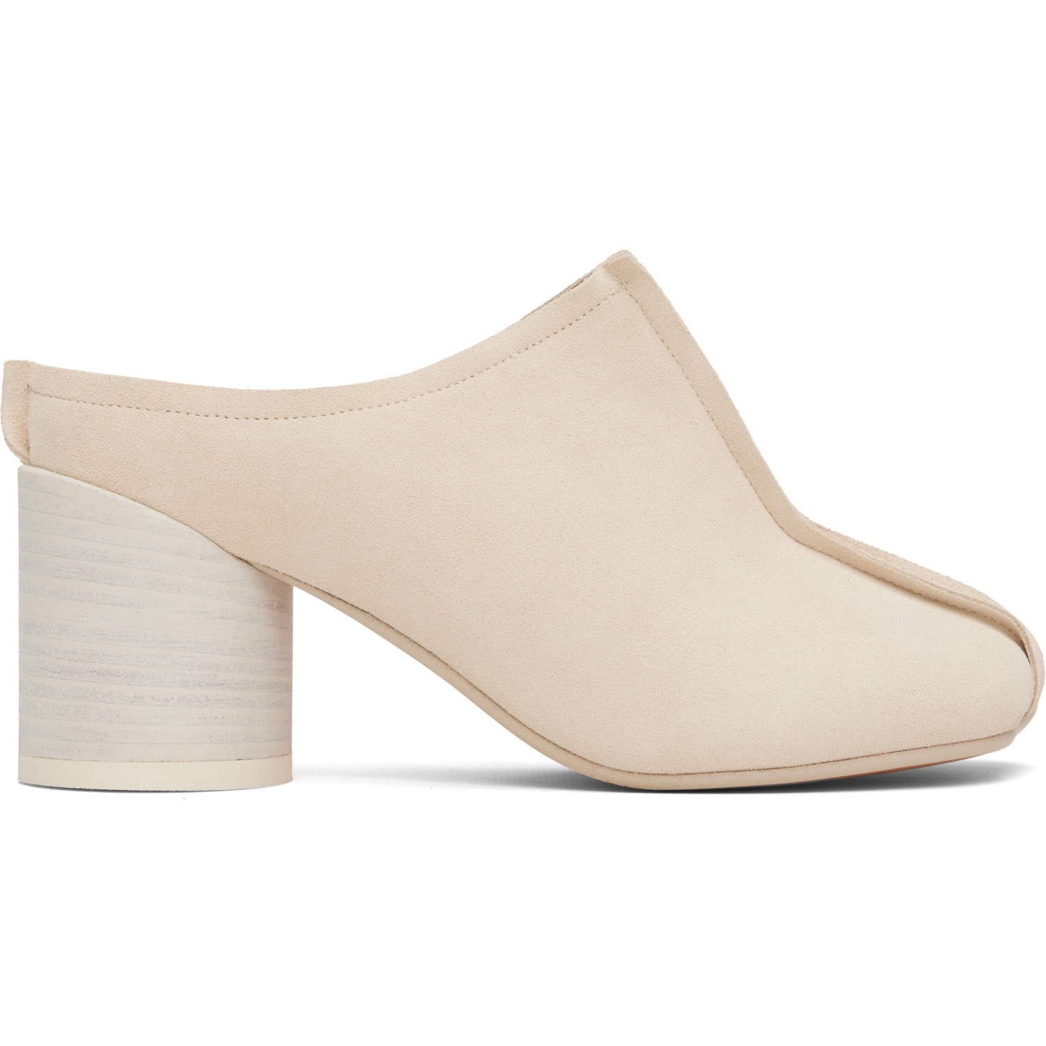 MM6 Maison Margiela Off-White Crosta London Mule Heels
