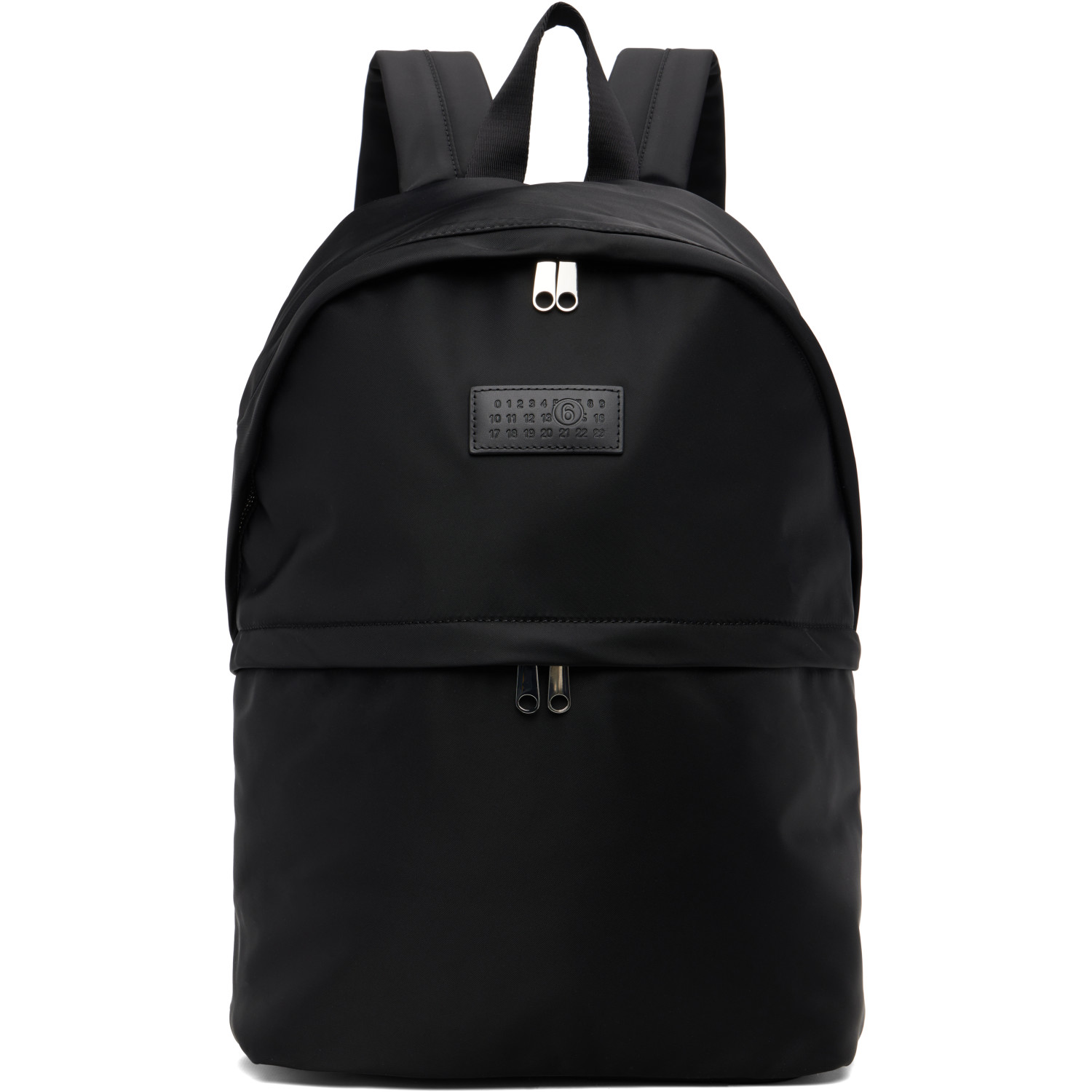 MM6 Maison Margiela Black Nylon Backpack