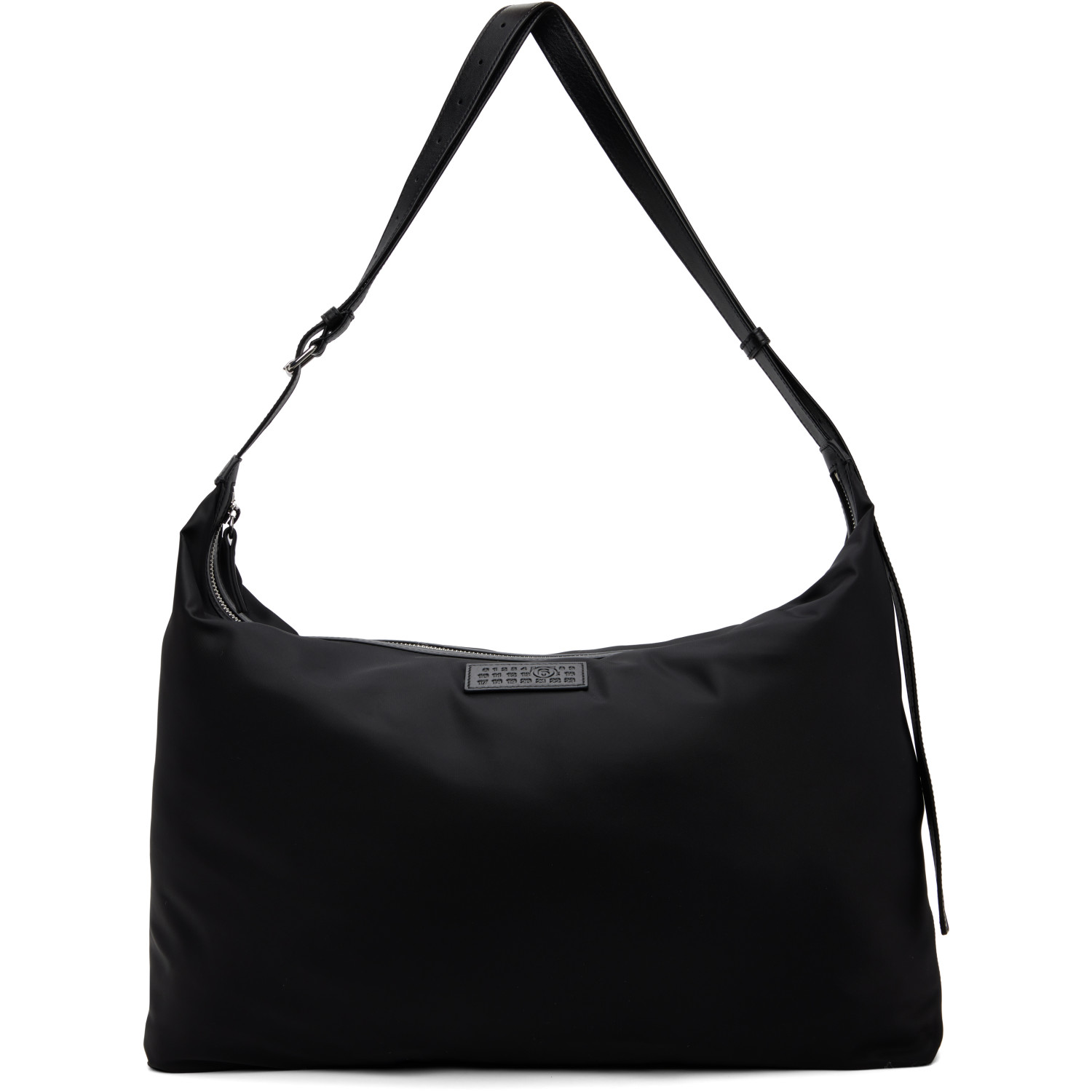 MM6 Maison Margiela Black Nylon Twill Crossbody Bag