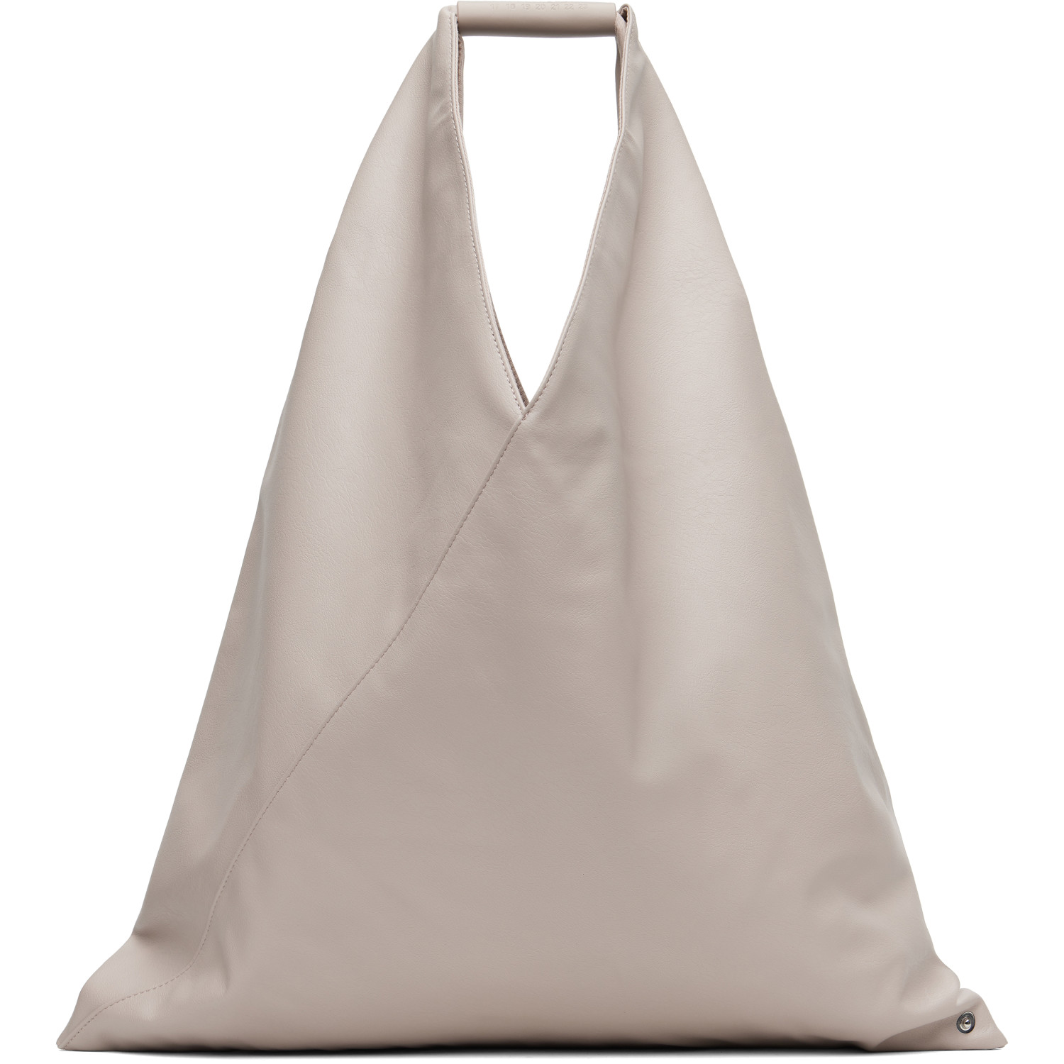 MM6 Maison Margiela Taupe Classic Medium Triangle Tote