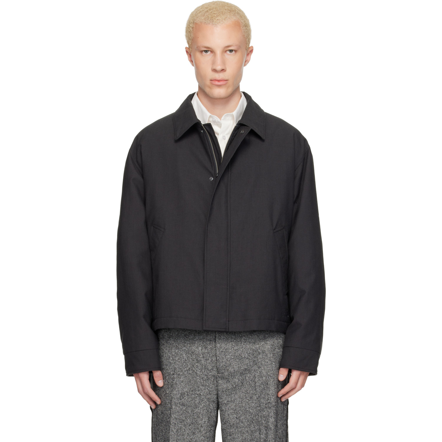 MM6 Maison Margiela Gray Insulated Cotton Wool Jacket