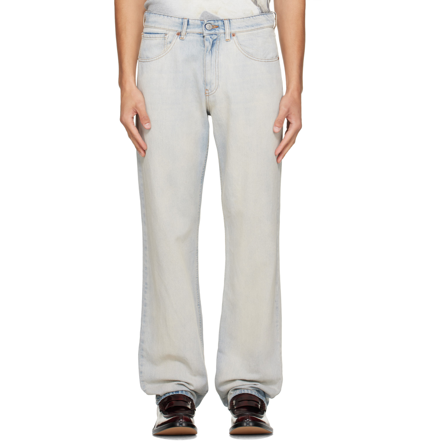 MM6 Maison Margiela Blue Washed Jeans