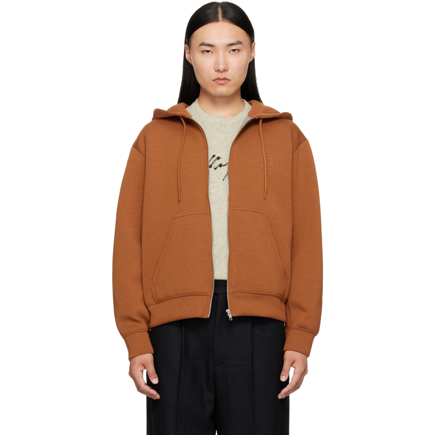 MM6 Maison Margiela Tan Sweat Hoodie