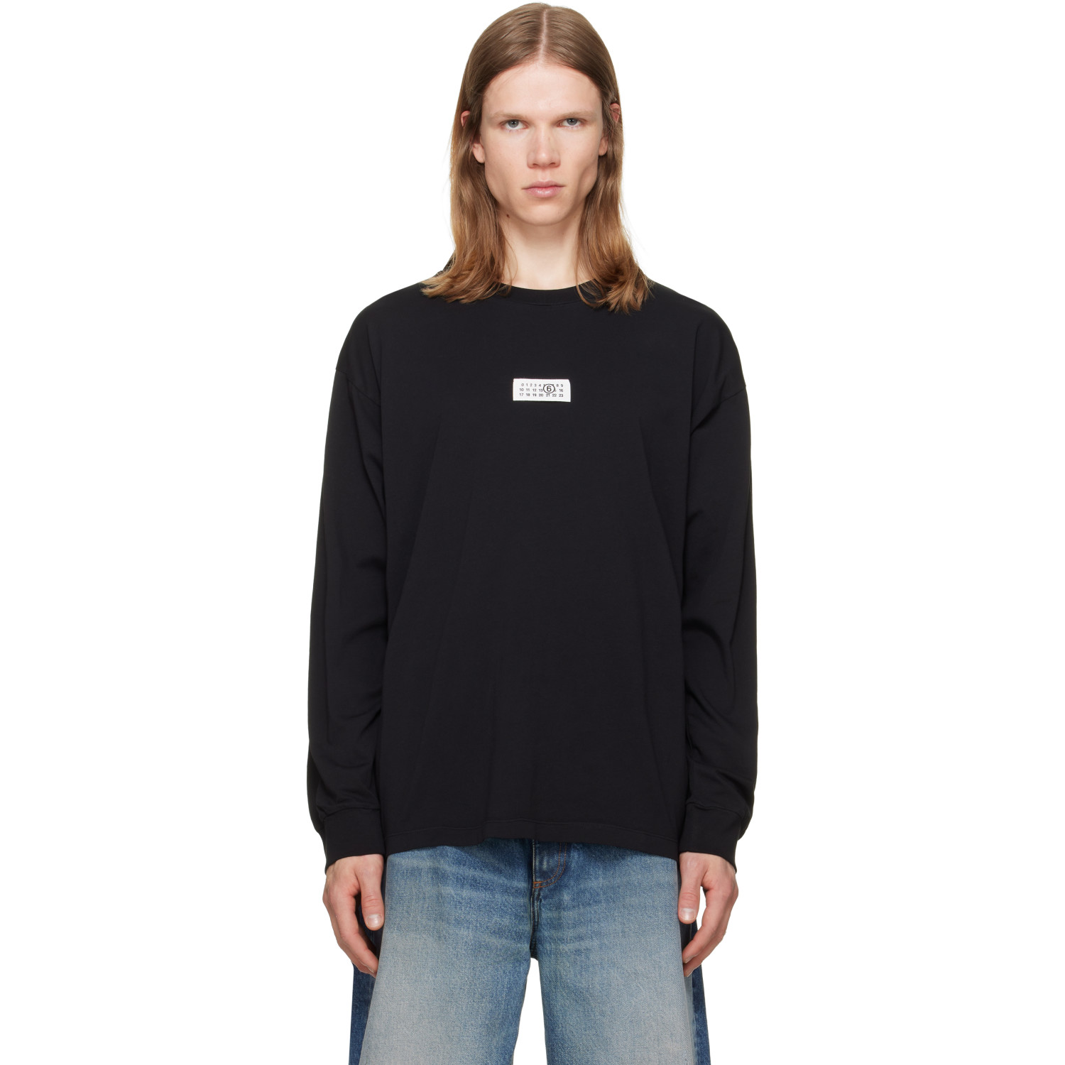 MM6 Maison Margiela Black Cotton T-shirt